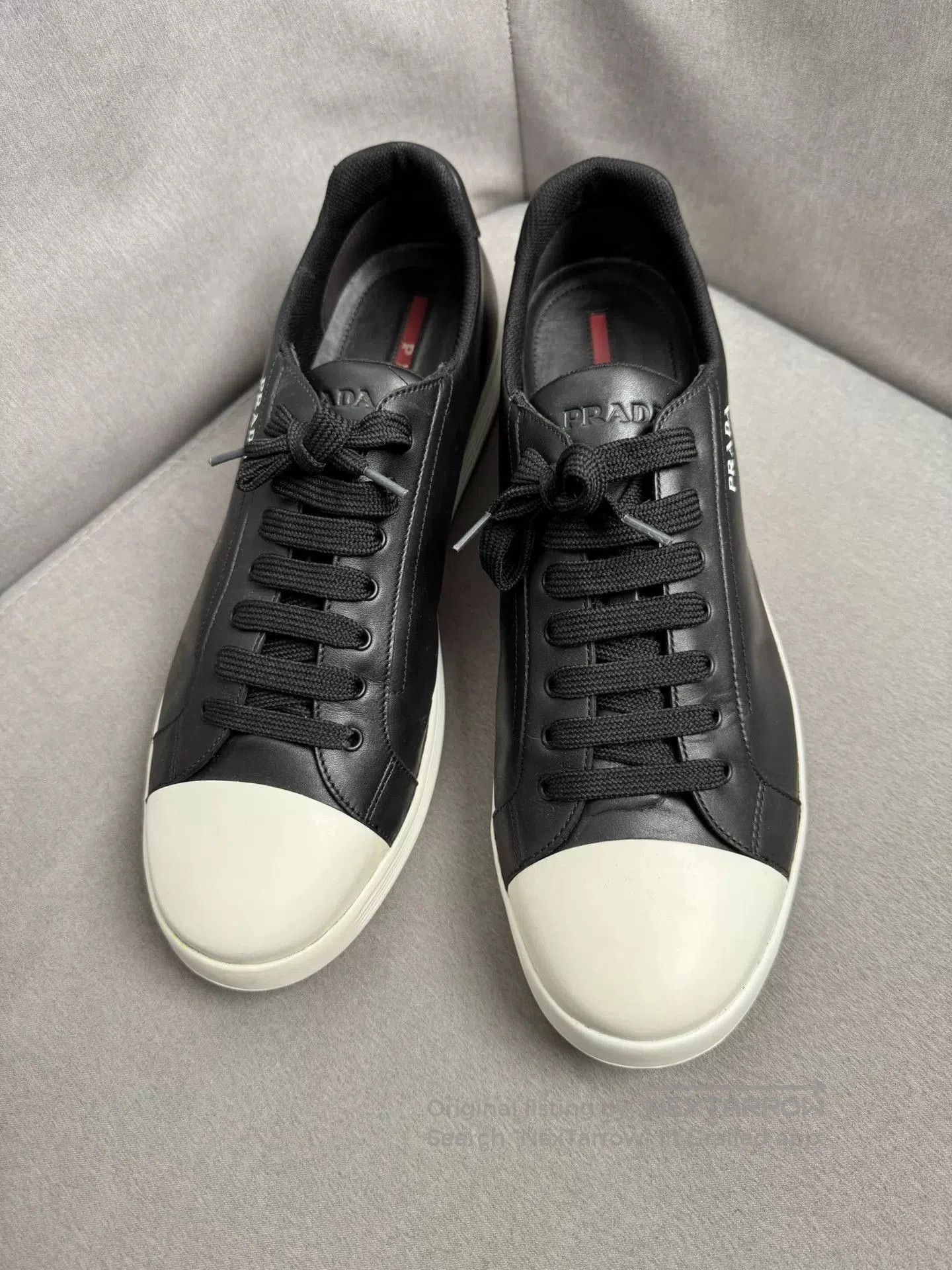 Prada Prada Black White Sneakers Size 46. Size US 12 / EU 45 - 3 Thumbnail