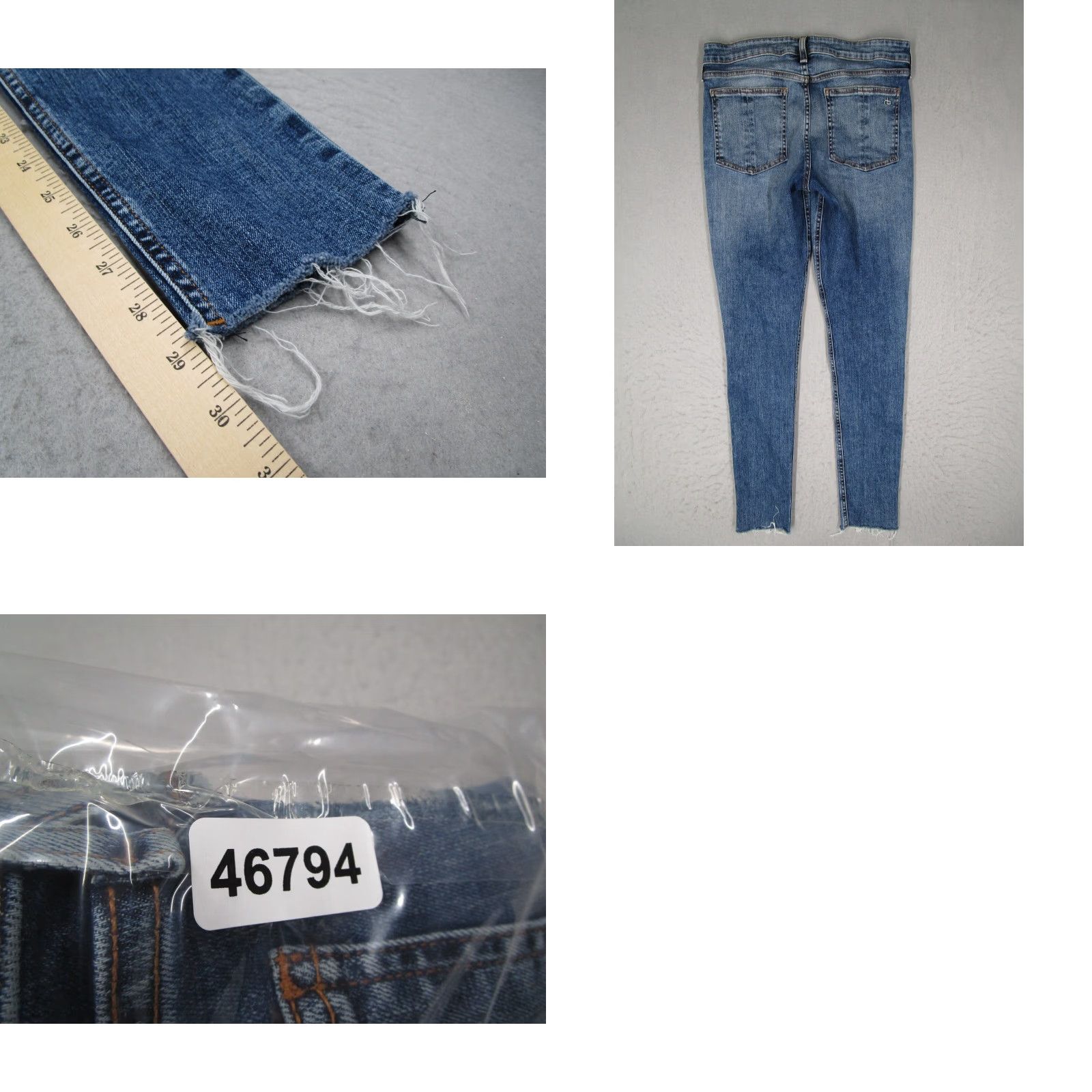 Rag & Bone Rag Bone Jeans Women 28 Blue Cate Mid Rise Skinny Distressed Denim 28x29 Womens Size 28" / US 6 / IT 42 - 8 Thumbnail