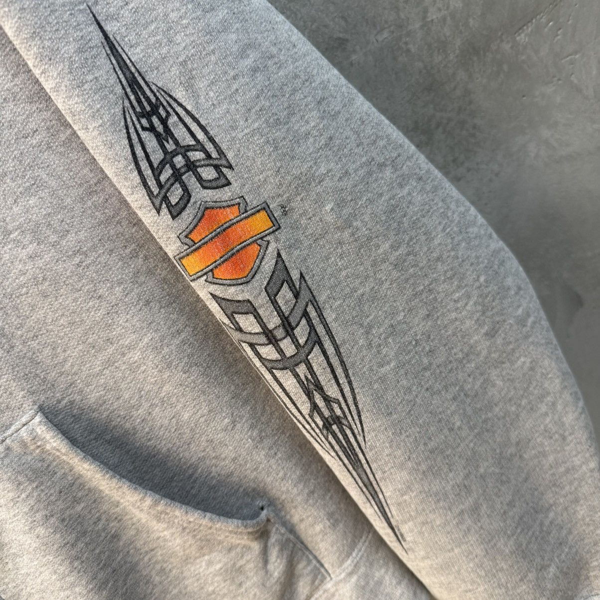 Harley Davidson Harley Davidson 00’ Tribal Zip Hoodie Distressed South Coast Size US M / EU 48-50 / 2 - 14 Thumbnail