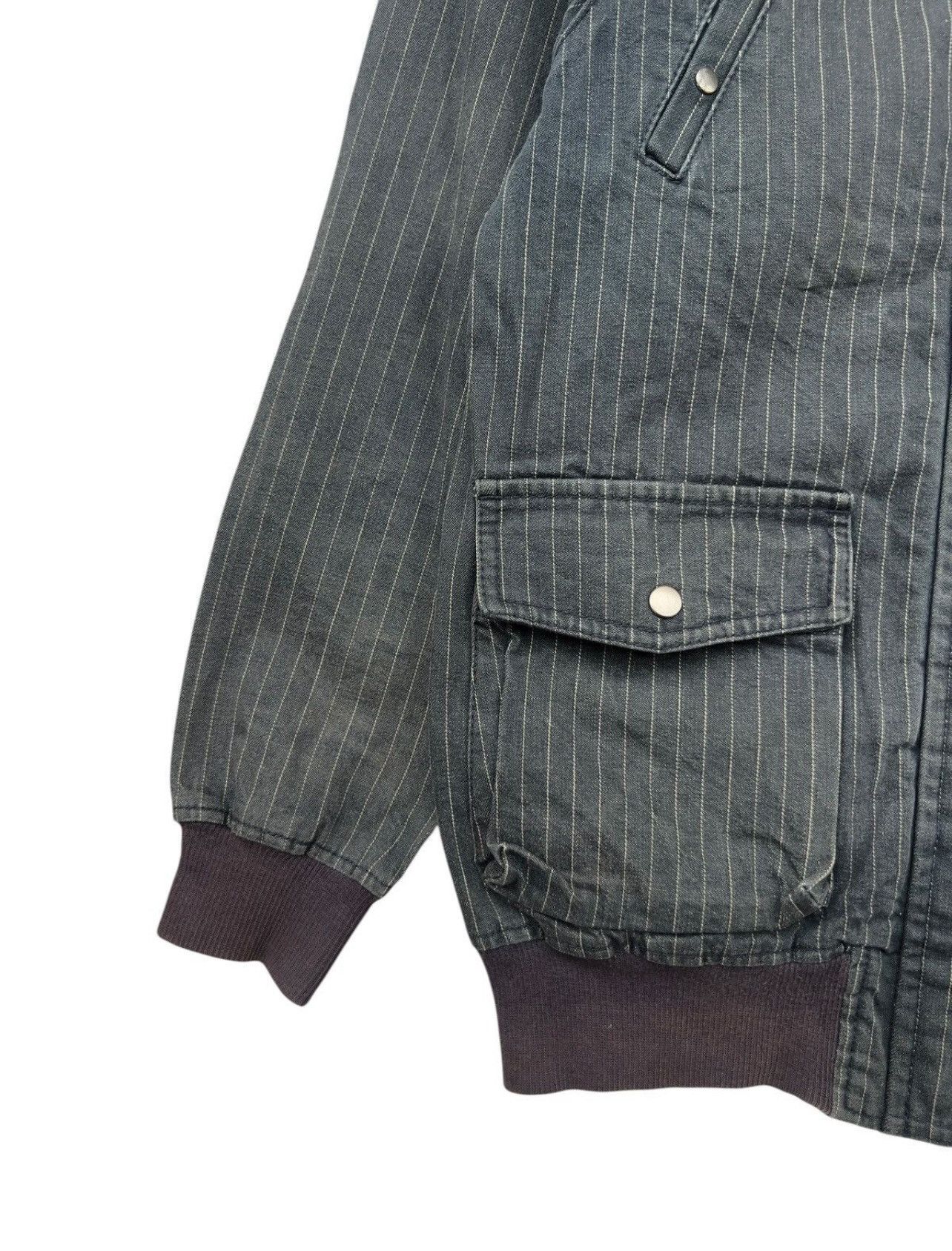Takeo Kikuchi Takeo Kikuchi Sunfaded Bomber Denim Jacket Size US L / EU 52-54 / 3 - 5 Thumbnail