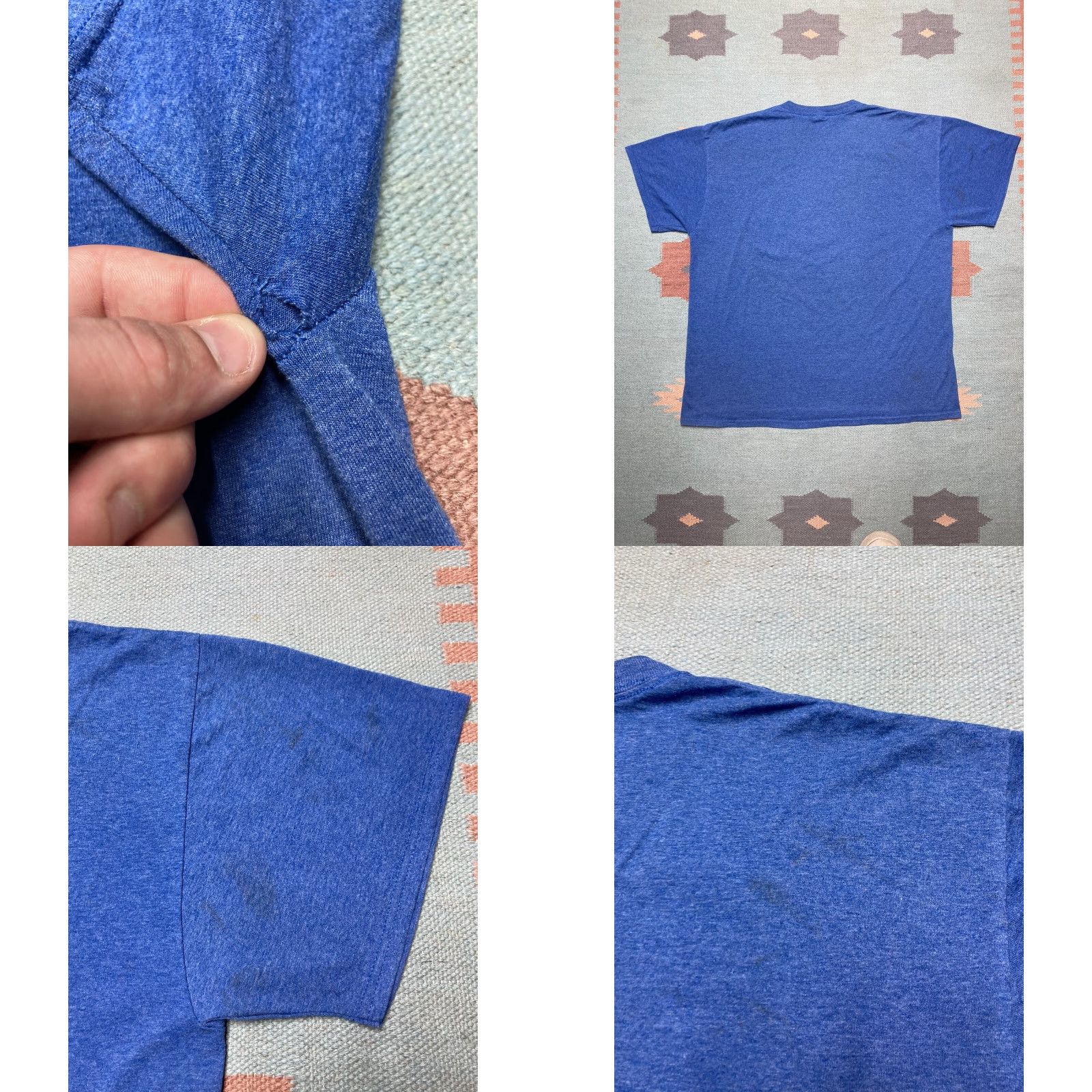 Vintage VINTAGE y2k graphic t shirt Las Vegas casinos skyline pharaoh blue adult XL Shirt Mens Blue 2000s Size US XL / EU 56 / 4 - 8 Thumbnail