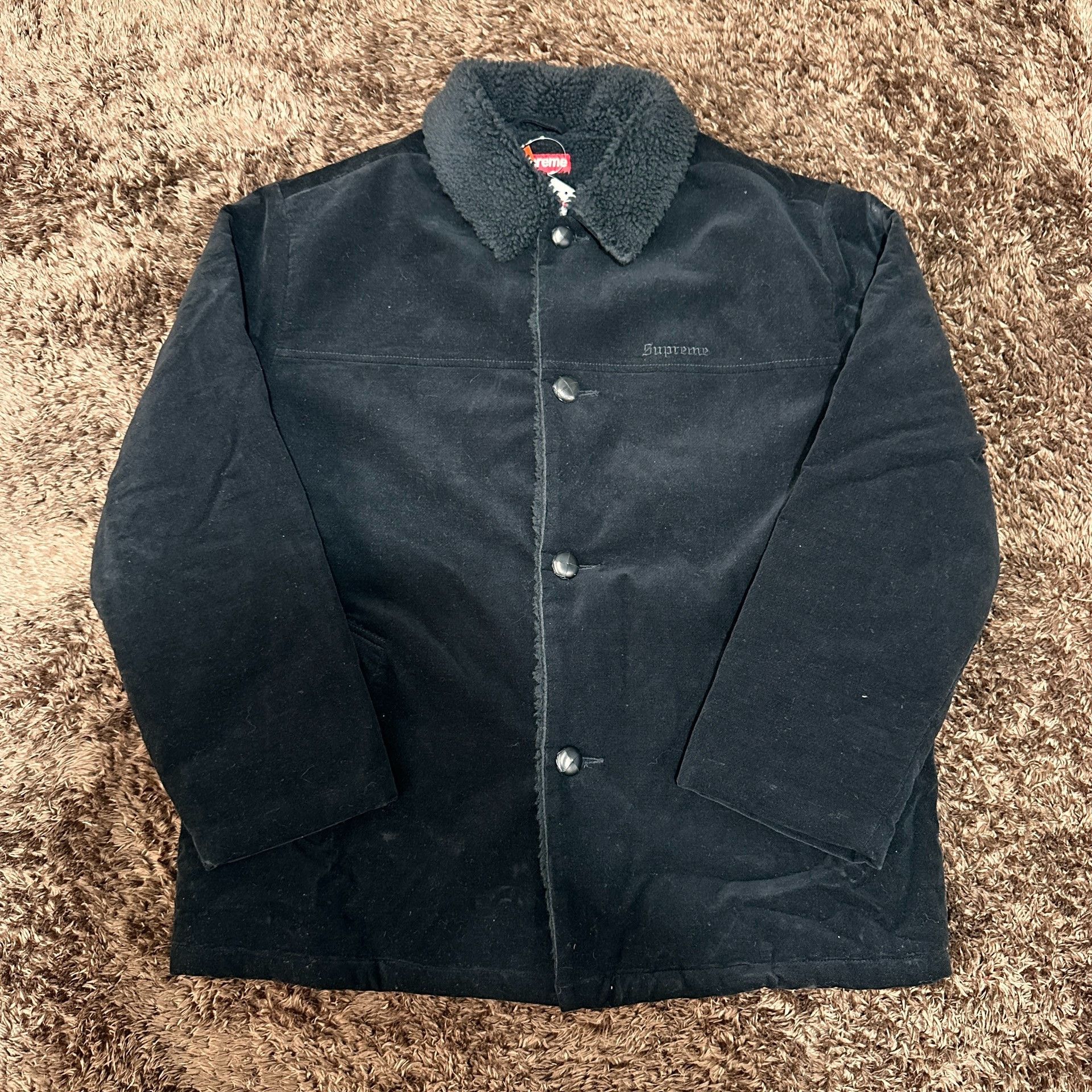 Supreme Supreme Black Heavy Coat xl Men Size US XL / EU 56 / 4 - 1 Thumbnail