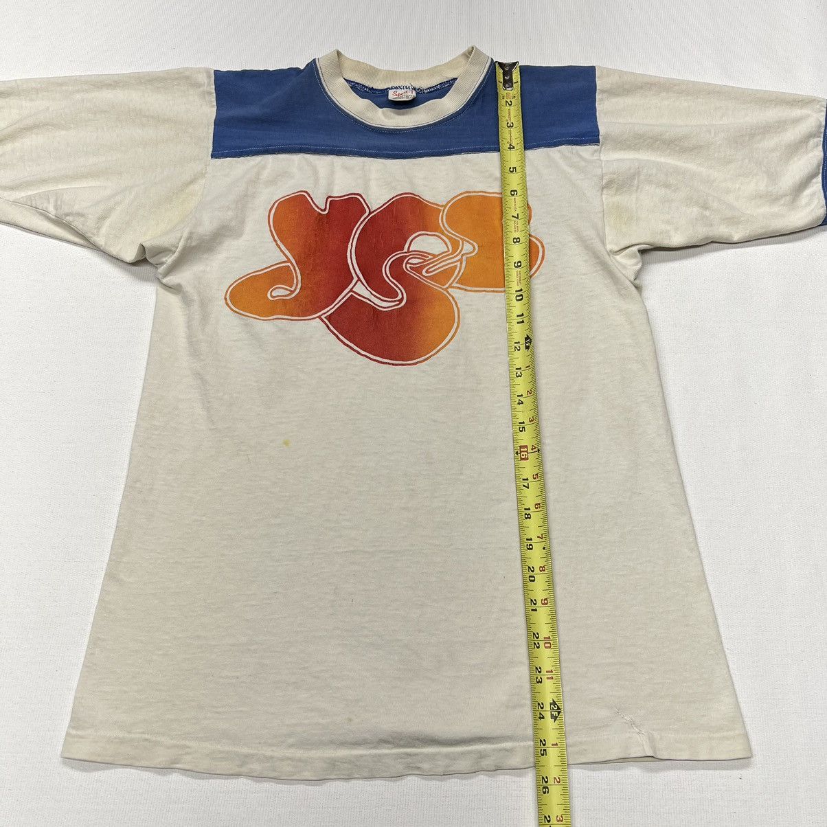 Band Tees × Vintage YES Band Tee Shirt White Blue Tour Rock Music Sport-T Size US M / EU 48-50 / 2 - 20 Thumbnail
