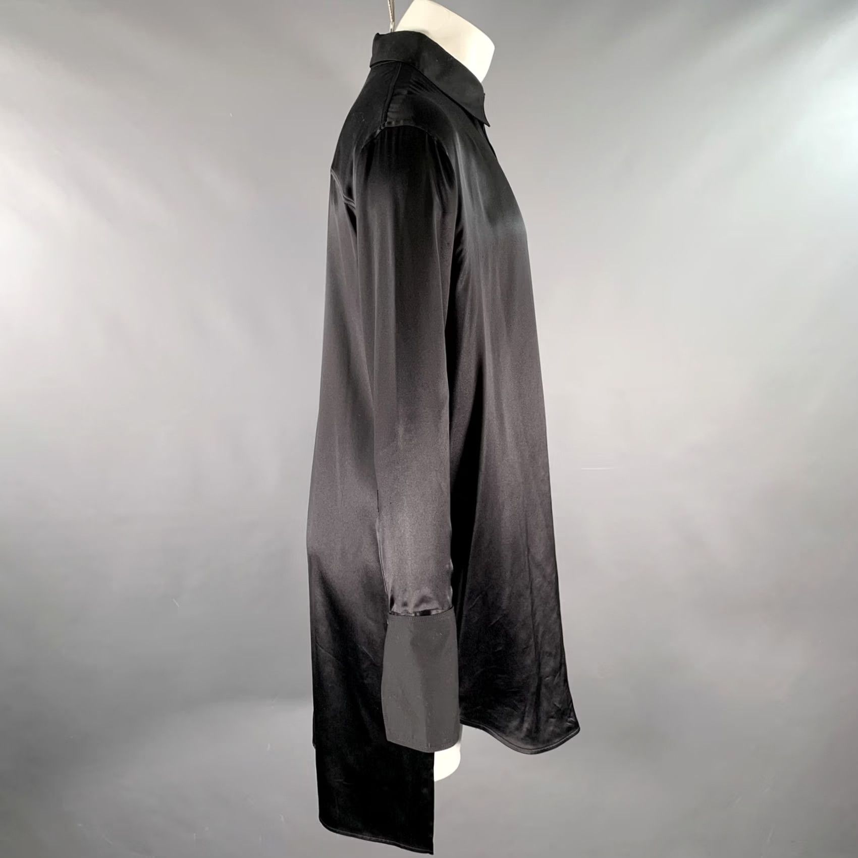 Loewe LOEWE Black Silk Tunic Long Sleeve Shirt S Mens Size US S / EU 44-46 / 1 - 3 Thumbnail