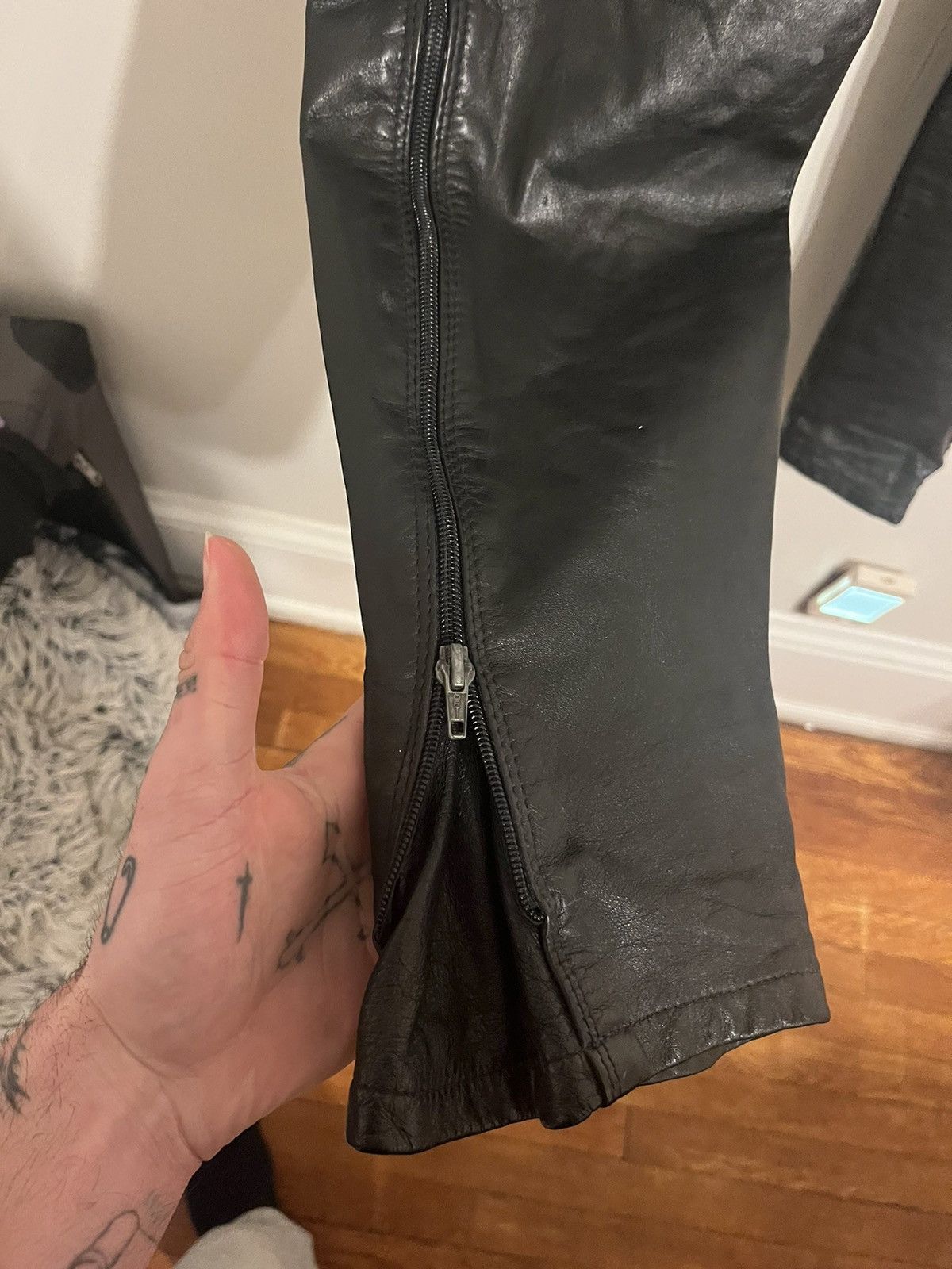 Genuine Leather “Place Beyond The Pines” lookalike Leather Moto Pants 🔥🔥🔥 Size US 34 / EU 50 - 7 Thumbnail