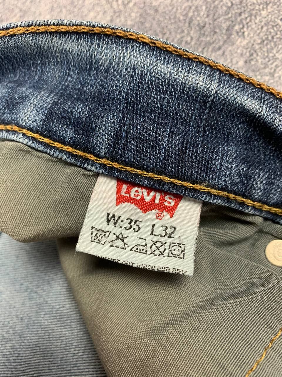 Levi's Levi’s Vintage Paint Jeans W35 L32 (Fits L27) Blue Size US 32 / EU 48 - 9 Thumbnail