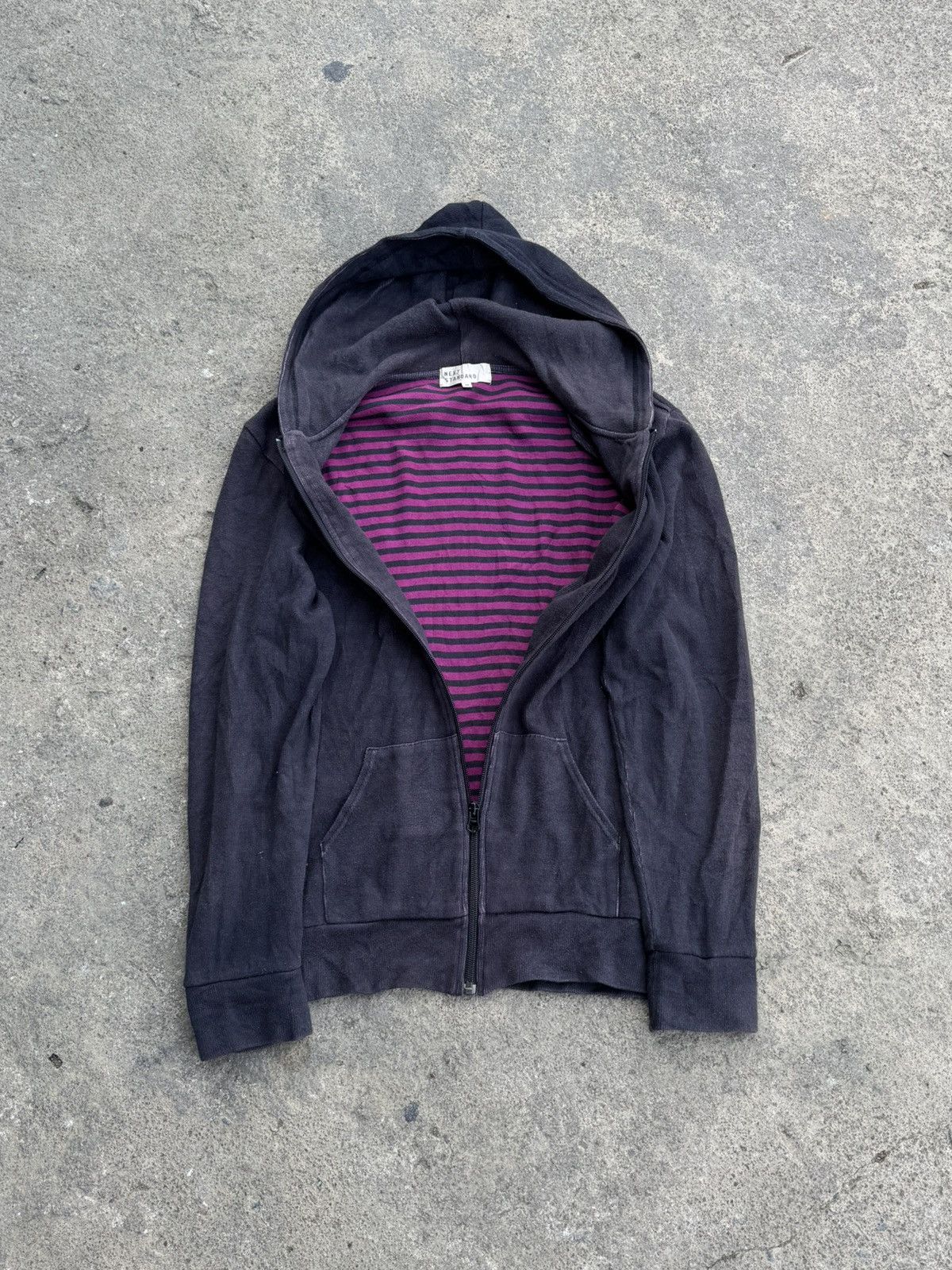 Hysteric Glamour Next Standard Hoodie Striped Shadow Waxed Japanese Styled Size US M / EU 48-50 / 2 - 2 Thumbnail