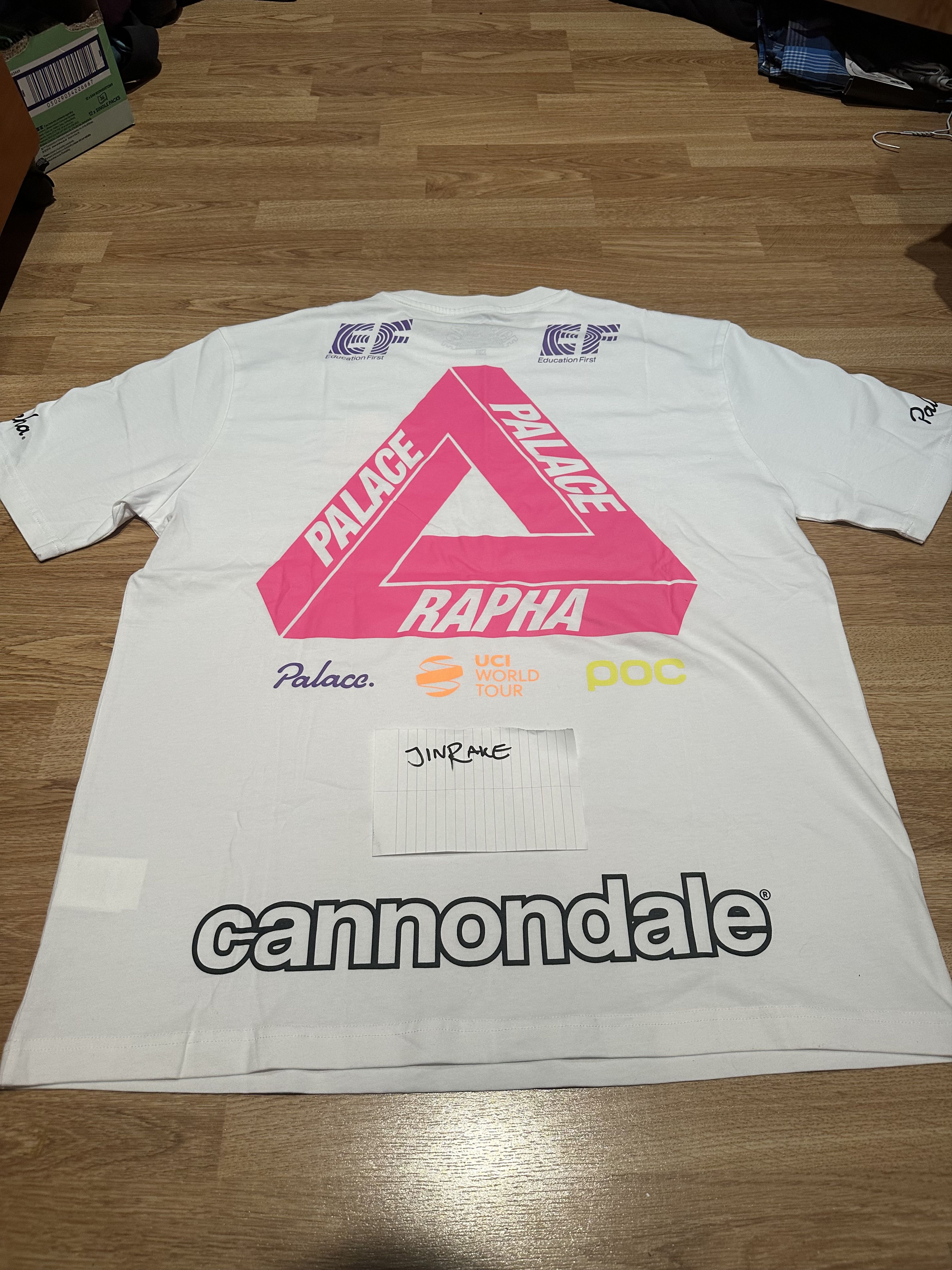 Palace × Rapha Palace Rapha Cannondale Off Bike T-shirt | Size XL | White Size US XL / EU 56 / 4 - 11 Thumbnail