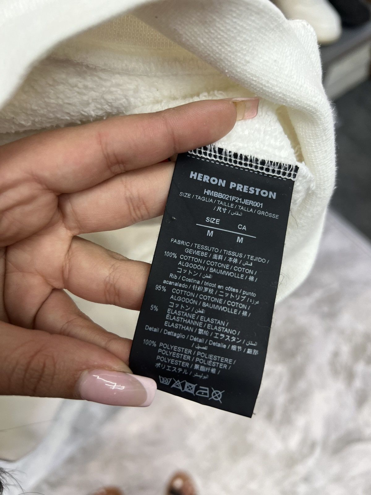 Heron Preston Heron Preston White Hoodie Size US M / EU 48-50 / 2 - 11 Thumbnail