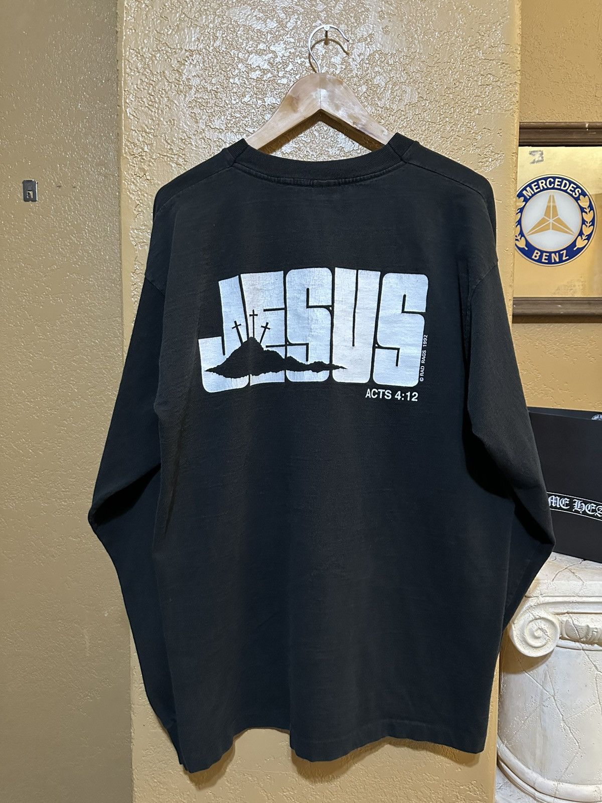 4GSELLER × Vintage Vintage 1992 Gospel Carbs Jesus Longsleeve Tee XL Religion Size US XL / EU 56 / 4 - 3 Thumbnail