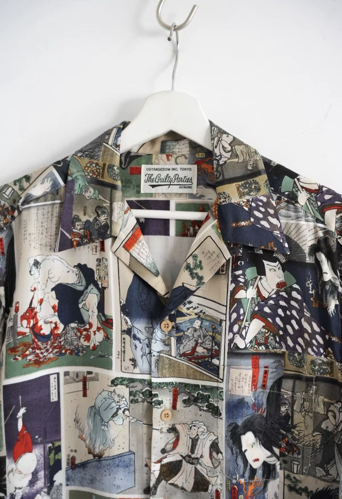 Wacko Maria Wacko Maria 18AW Hyakki Yagyō All-Over Print Shirt J4 Size US M / EU 48-50 / 2 - 3 Thumbnail
