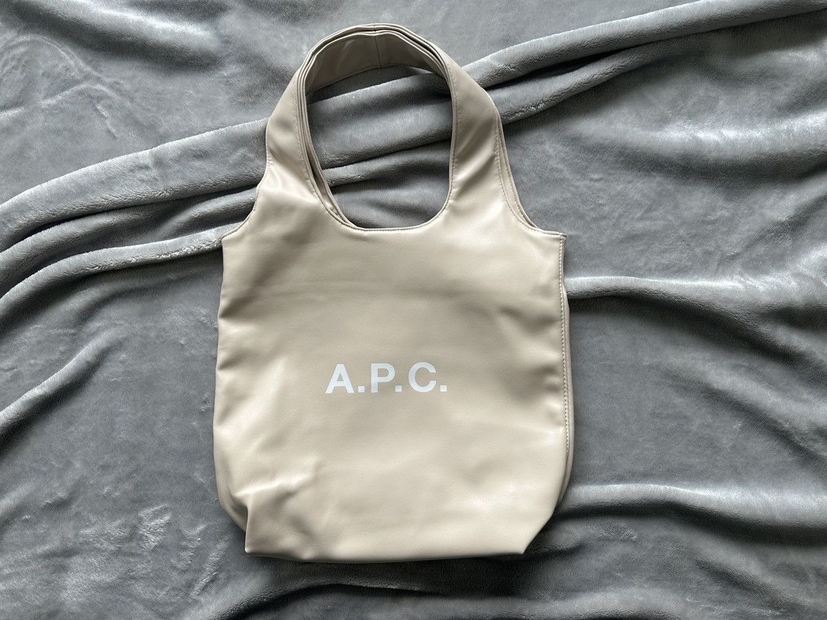 A.P.C. APC White Ninon Leather Tote Size ONE SIZE - 1 Thumbnail