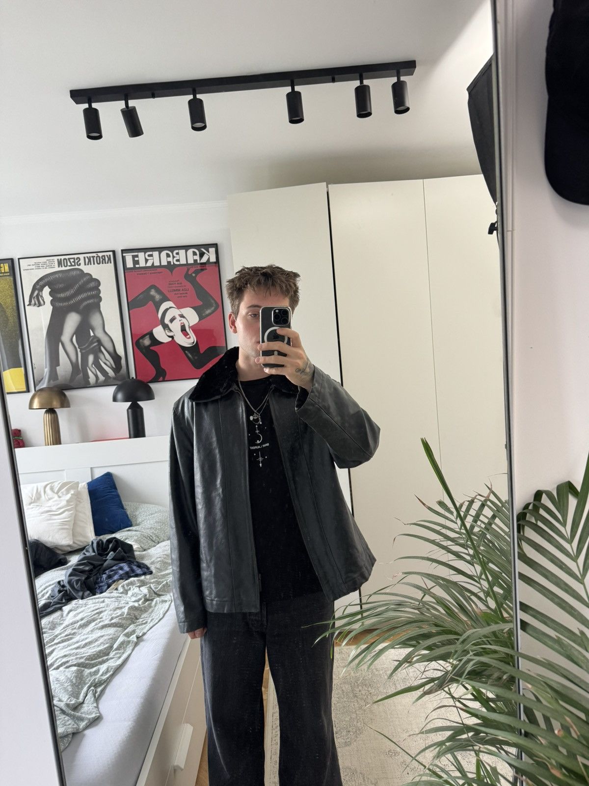Iceberg Vintage 90s Iceberg Genuine Leather Jacket Archive Rare Size US M / EU 48-50 / 2 - 2 Thumbnail