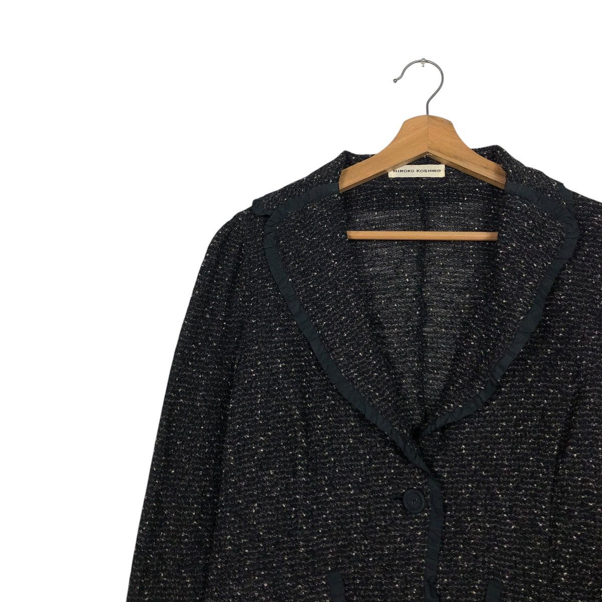 Hiroko Koshino Homme 🔥VINTAGE TWEED JACKET HIROKO KOSHINO Size M / US 6-8 / IT 42-44 - 9 Thumbnail