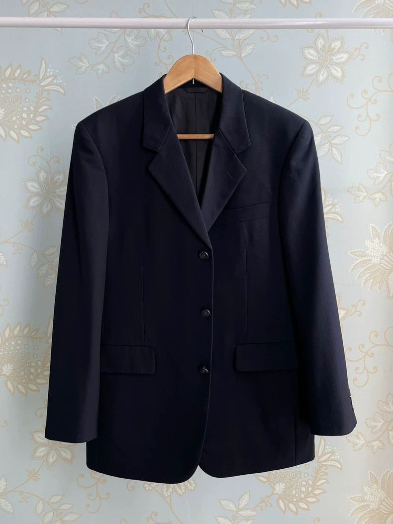 Yohji Yamamoto Yohji Yamamoto size os Dark blue wool blazer 2504-Nextarro Size 36R - 5 Thumbnail