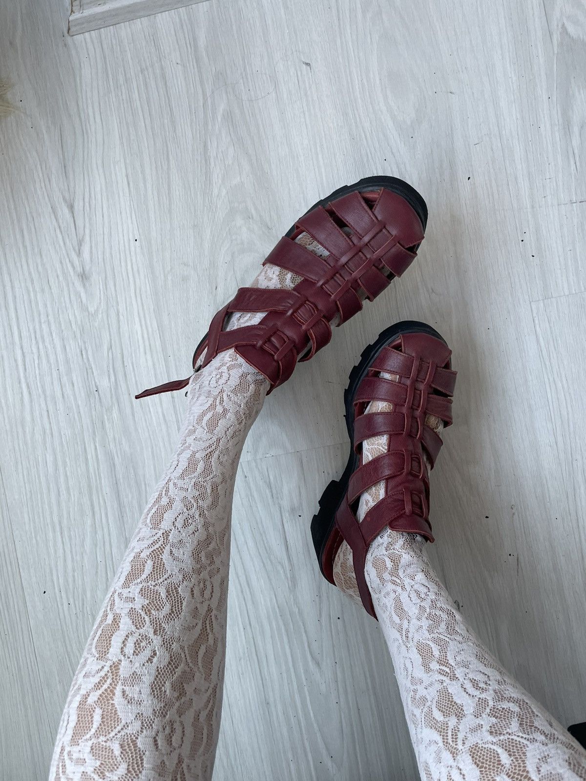 Vintage Vintage leather sandals Size US 8.5 / IT 38.5 - 3 Thumbnail