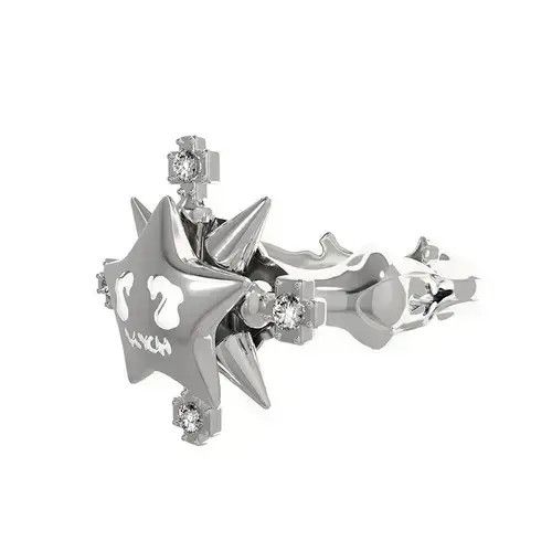 VIBE Star Nightlight Street Fashion Ring Size 8 Size ONE SIZE - 3 Thumbnail