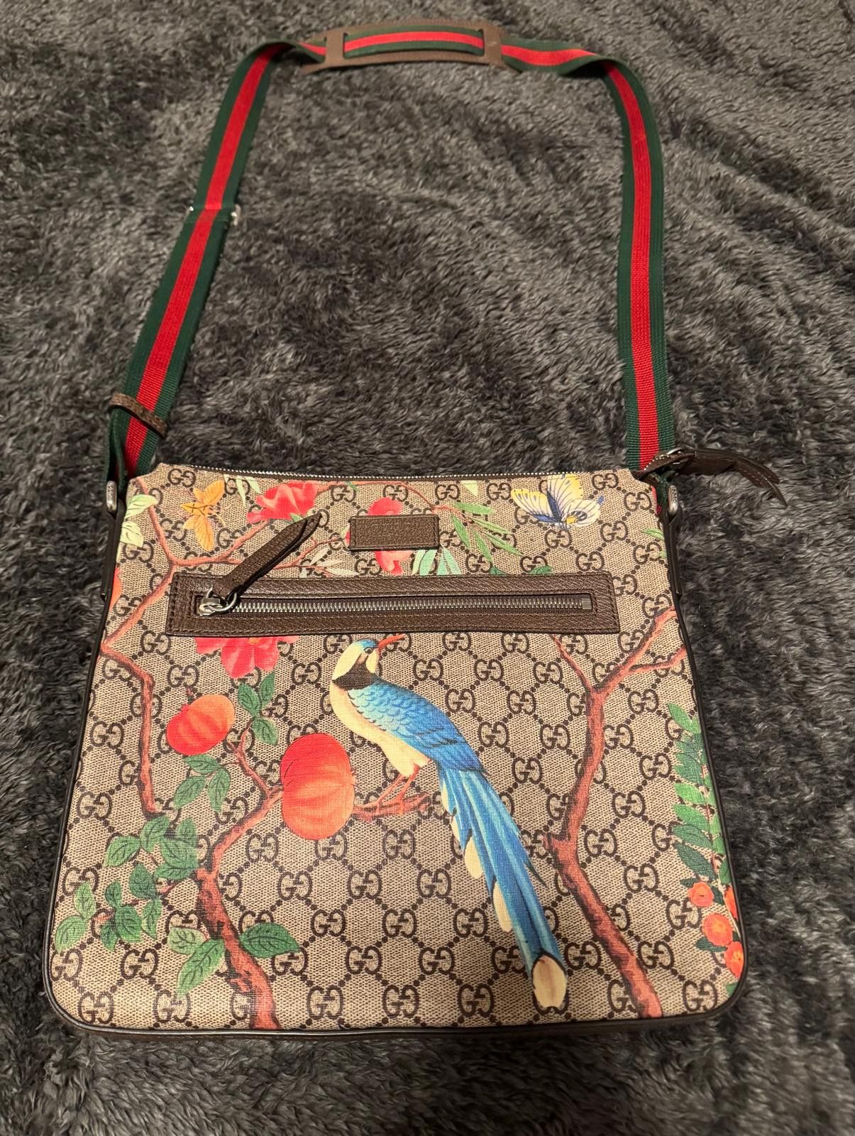 Gucci GUCCI Bird Tian GG Supreme Beige & Brown Shoulder Bag Size ONE SIZE - 1 Thumbnail