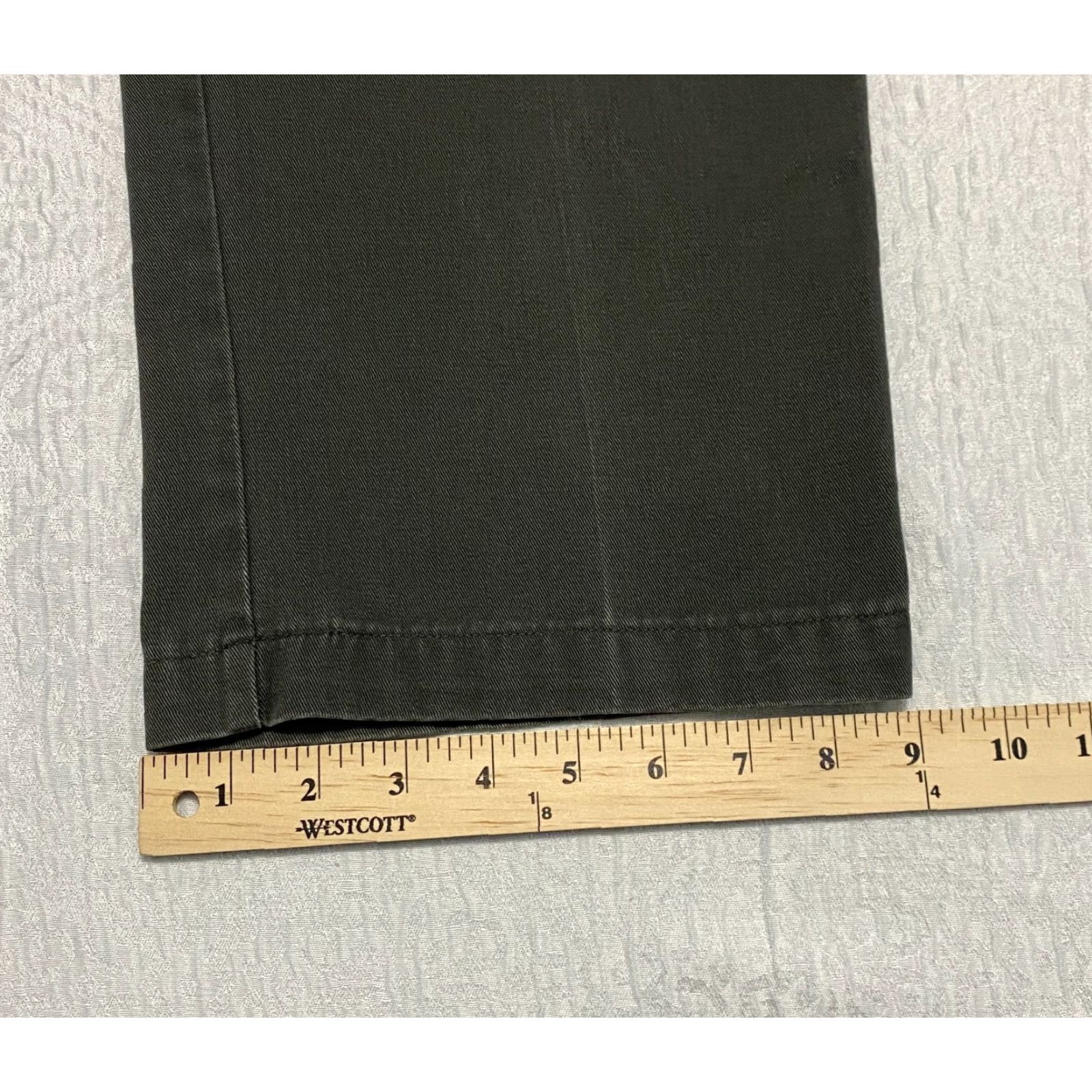 Haggar Haggar Chino Pants Men 36x31 Gray Regular Flat Front Button Zip Inseam 31 Waist 36 Size US 36 / EU 52 - 8 Thumbnail