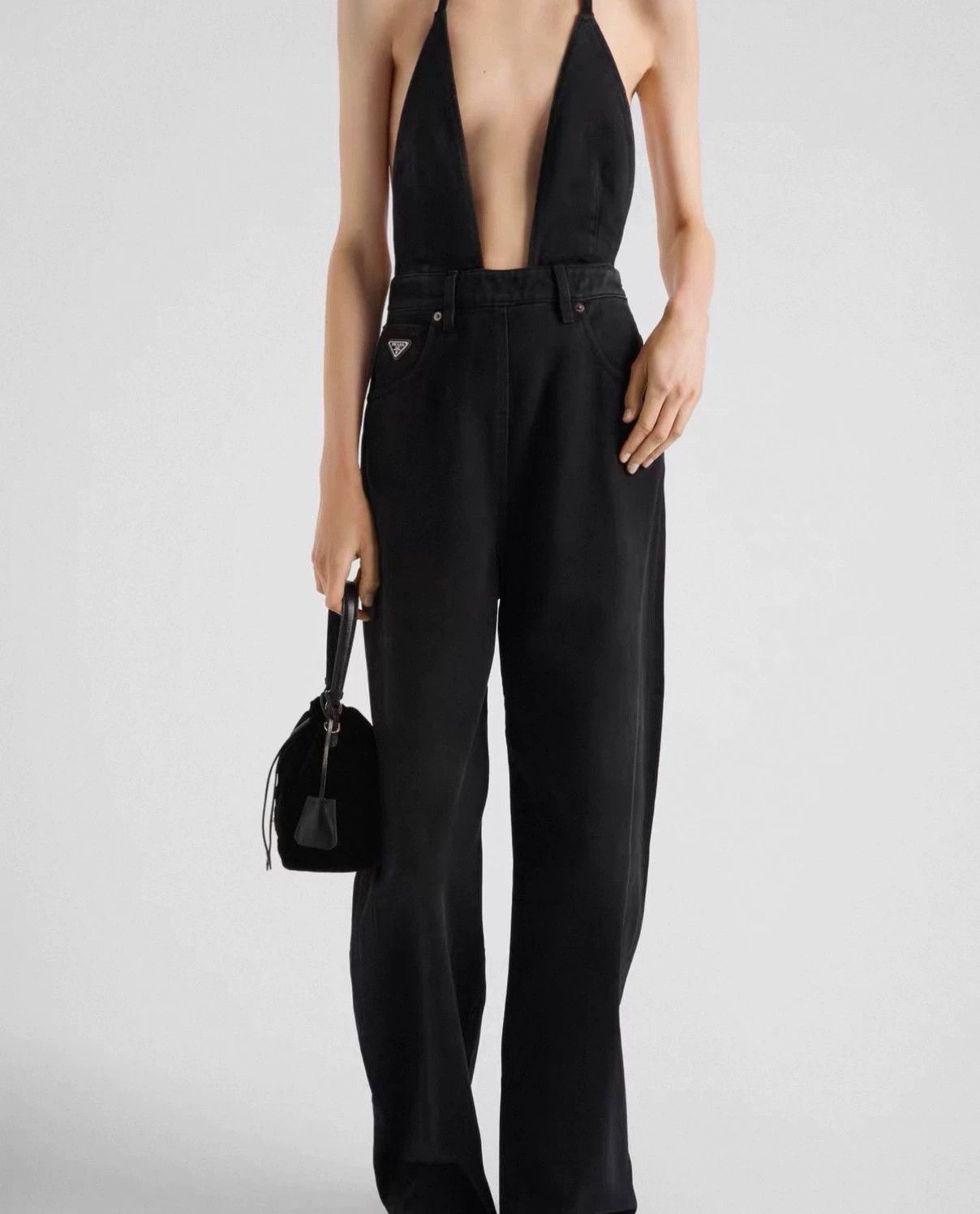 Prada Prada 99 New Black Cami Pants 36 Size 25" / US 0 / IT 36 - 6 Thumbnail