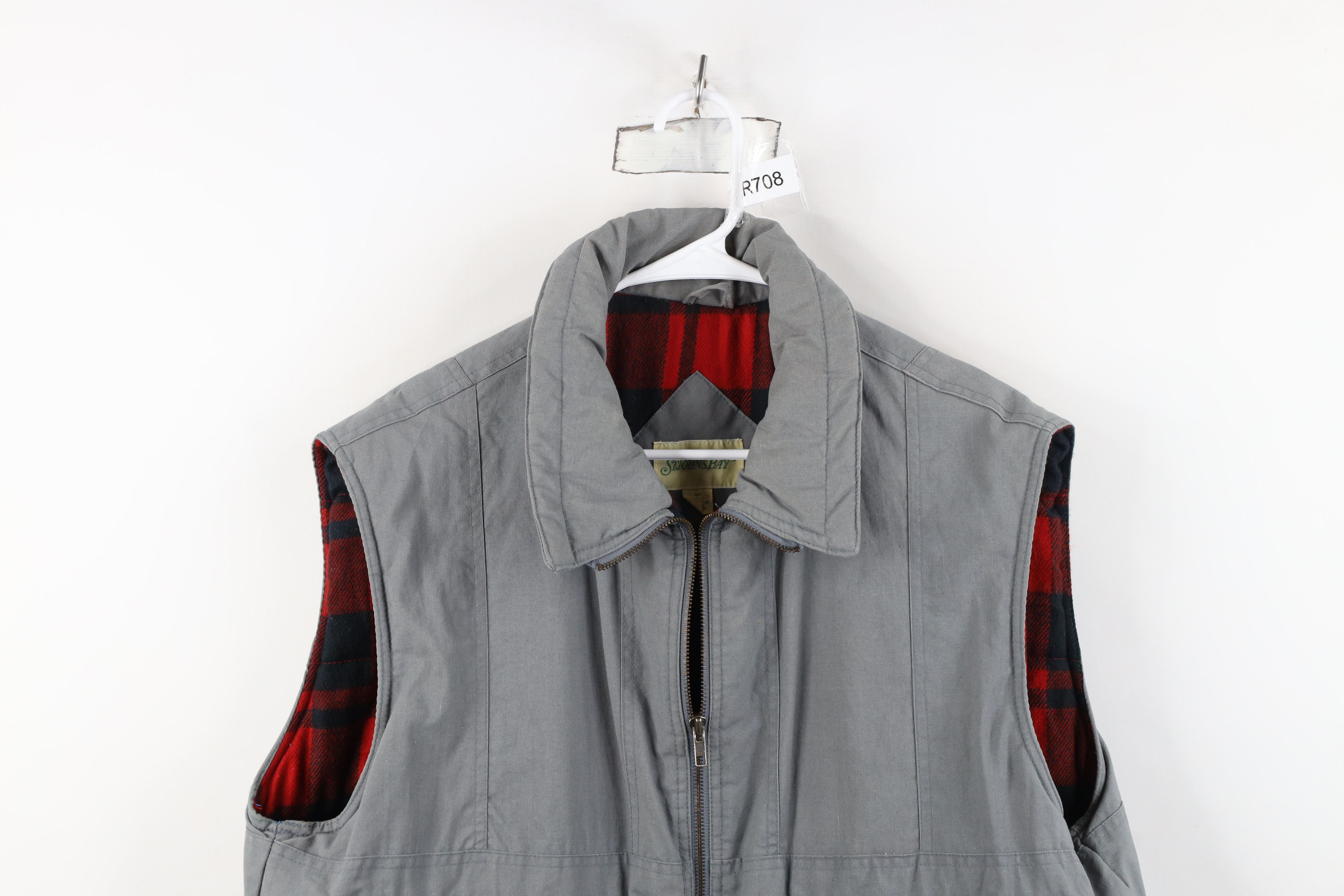 Vintage Vintage 90s Streetwear Stonewash Lined Puffer Vest Jacket Size US XL / EU 56 / 4 - 2 Thumbnail