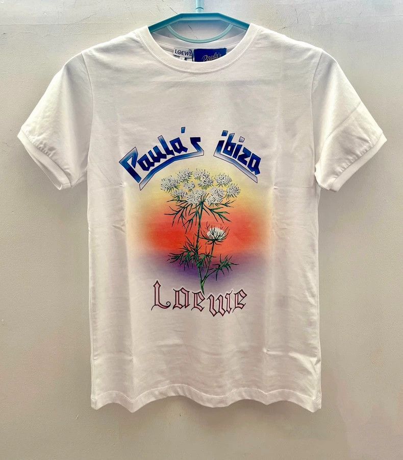 Loewe Loewe White short-sleeved T-shirt Size S / US 4 / IT 40 - 2 Thumbnail