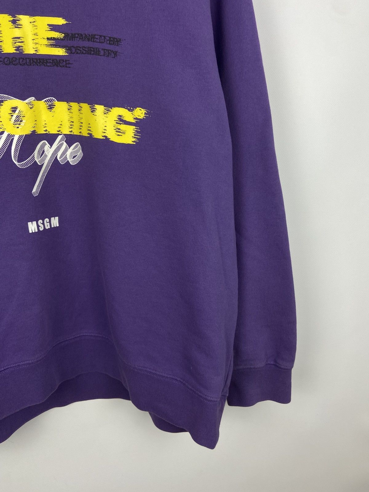 MSGM MSGM Women's Hooded Purple Logo Print Sweatshirt Hoodie Sz S Size S / US 4 / IT 40 - 7 Thumbnail
