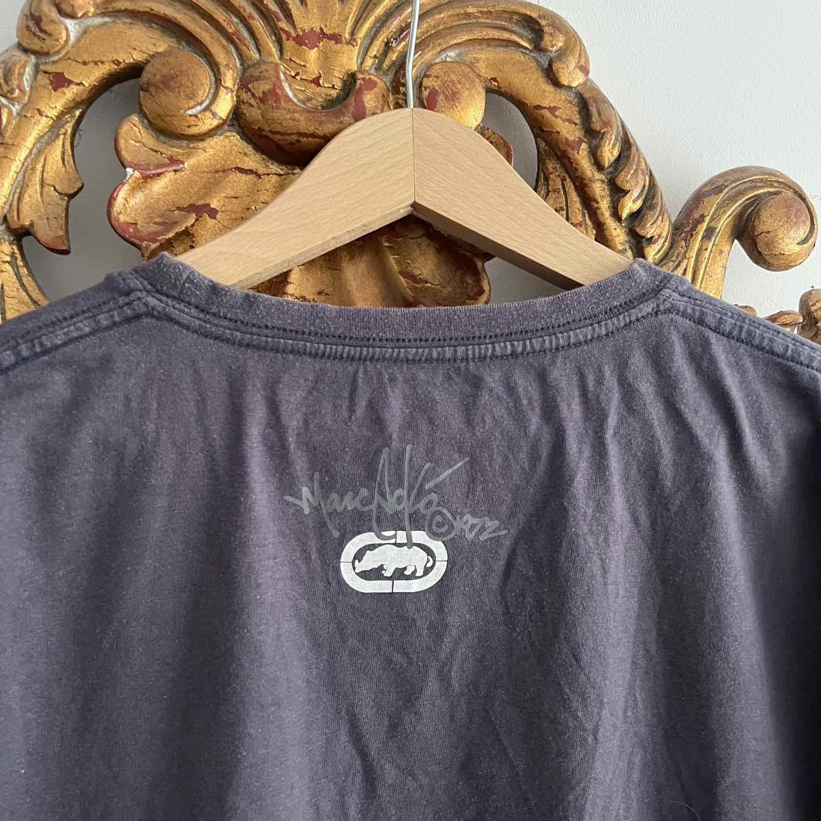 Ecko Unltd. Vintage Y2K Ecko Unlimited T Shirt Size XL Faded Black Rare Size US XL / EU 56 / 4 - 4 Thumbnail