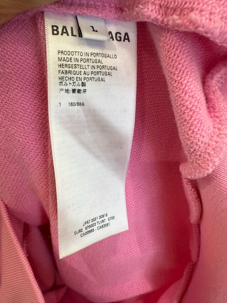 Balenciaga Balenciaga Pink hooded sweater Size US L / EU 52-54 / 3 - 5 Thumbnail