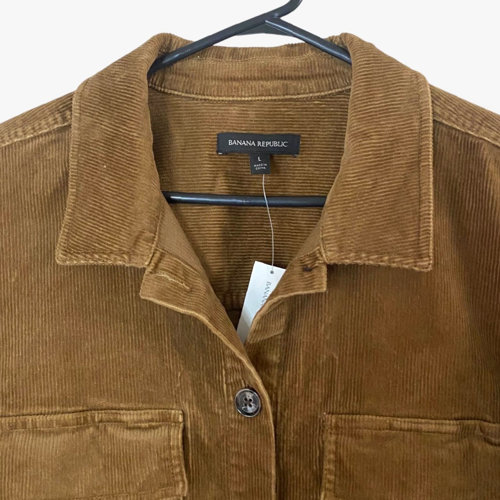Banana Republic VINTAGE Banana Republic Corduroy Shirt Jacket Womens Large Brown Long Sleeve Button Front Pockets Fall Winter Size L / US 10 / IT 46 - 5 Thumbnail