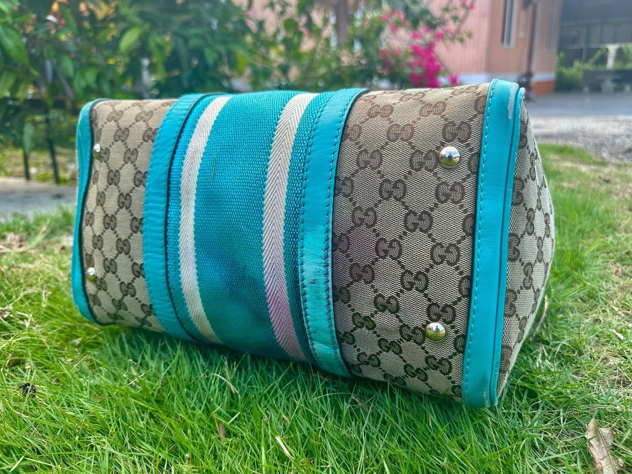 Gucci Authentic Gucci GG Monogram Boston Hand Bag Size ONE SIZE - 4 Thumbnail