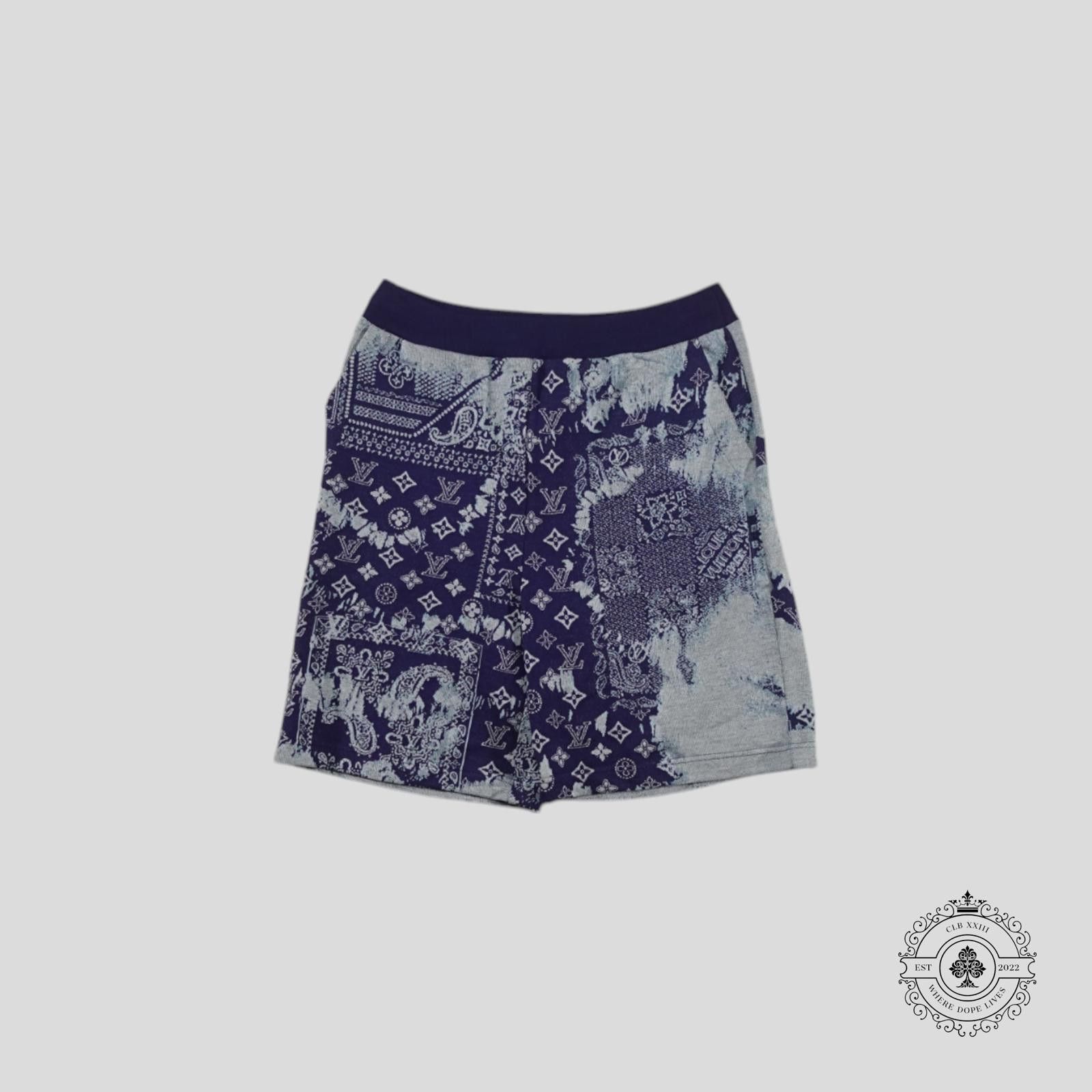 Louis Vuitton Louis Vuitton Monogram Bandana Shorts in Blue Size US 34 / EU 50 - 1 Thumbnail