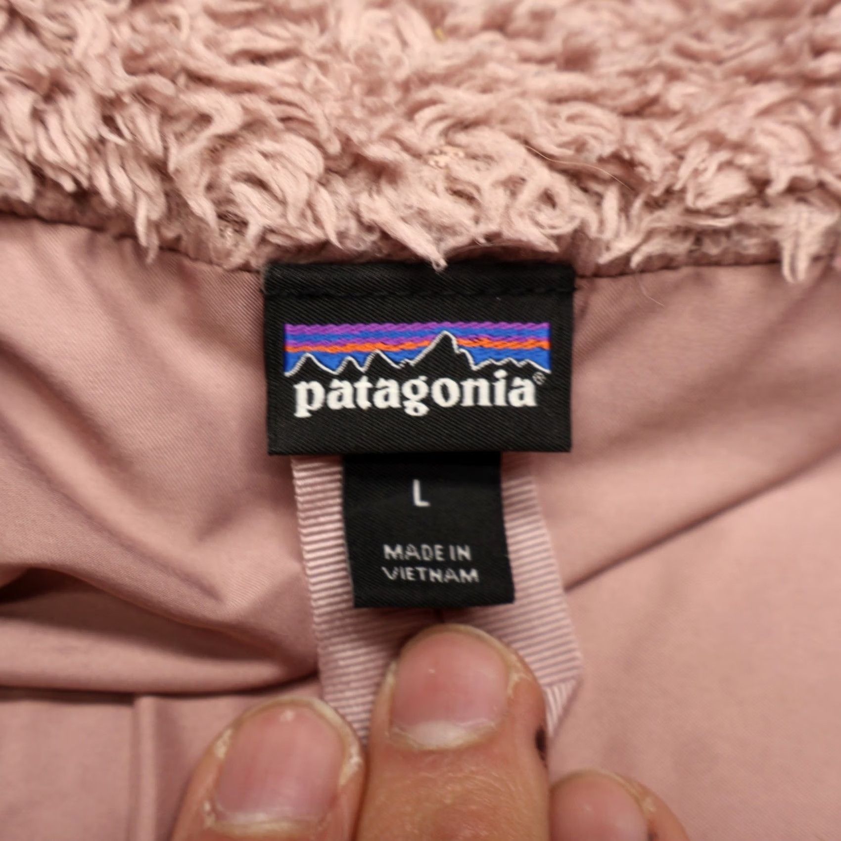Patagonia Patagonia Los Gatos Jacket Women Large Pink Fuzzy Fleece Full Zip Outdoor Hiking Size L / US 10 / IT 46 - 6 Thumbnail