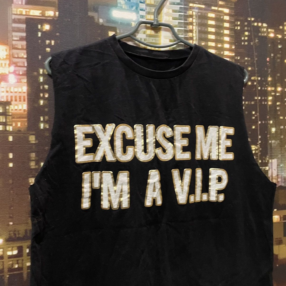 Vintage Vintage Y2K Graphic Tee VIP Swag Streetwear Black Slim M Size US M / EU 48-50 / 2 - 2 Thumbnail