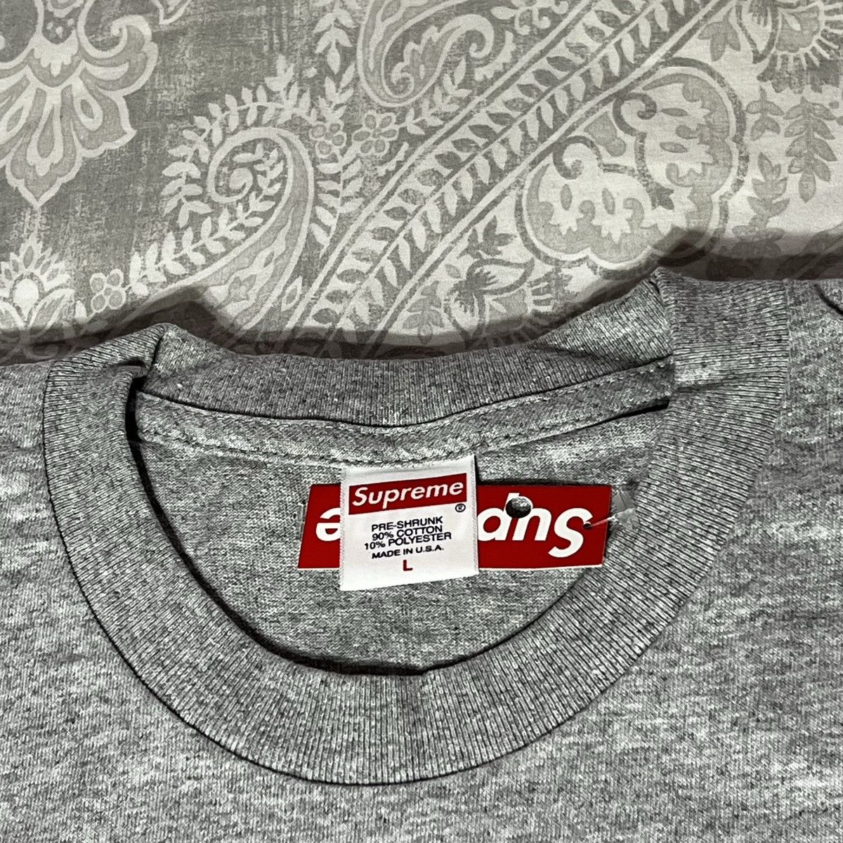 Supreme Supreme Grey Bandana Box logo tee Blue bandana bogo tee Size US L / EU 52-54 / 3 - 5 Thumbnail