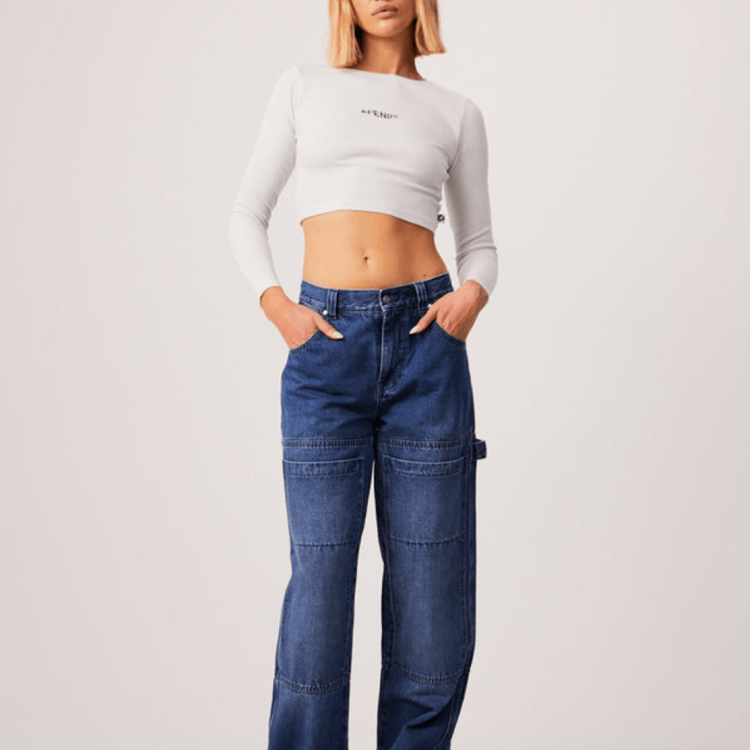 Afends NWT Afends - Harlow Recycled Cropped Ribbed Long Sleeve - S Size S / US 4 / IT 40 - 13 Thumbnail
