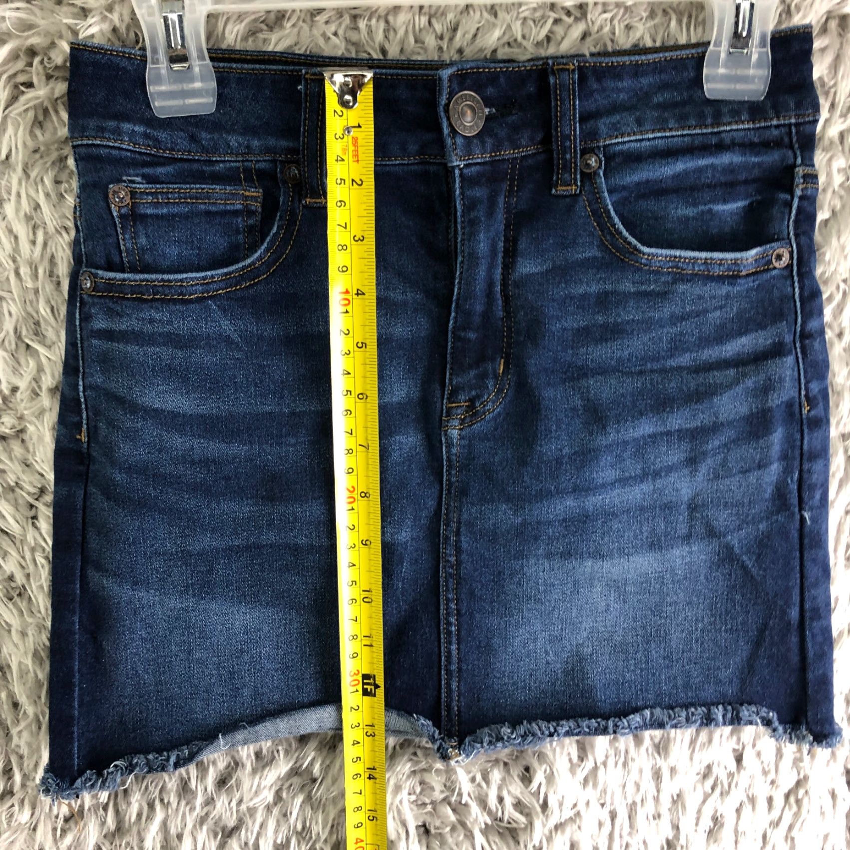American Eagle Outfitters American Eagle Womens Size 4 Denim Midi Mini Jean Skirt Blue Wash Casual Modern Vintage: No Size 27" / US 4 / IT 40 - 3 Thumbnail