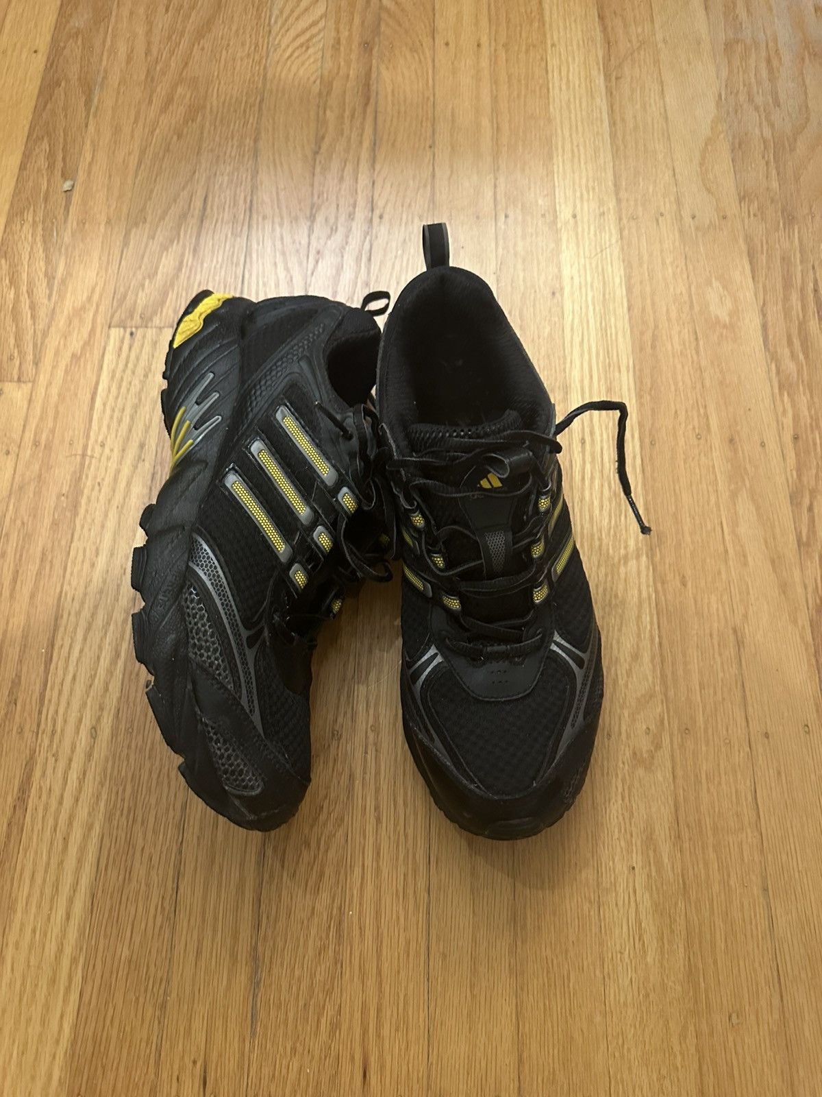 Adidas Adidas Men’s Black And Yellow Torsion Traction Runner Size US 11.5 / EU 44-45 - 9 Thumbnail