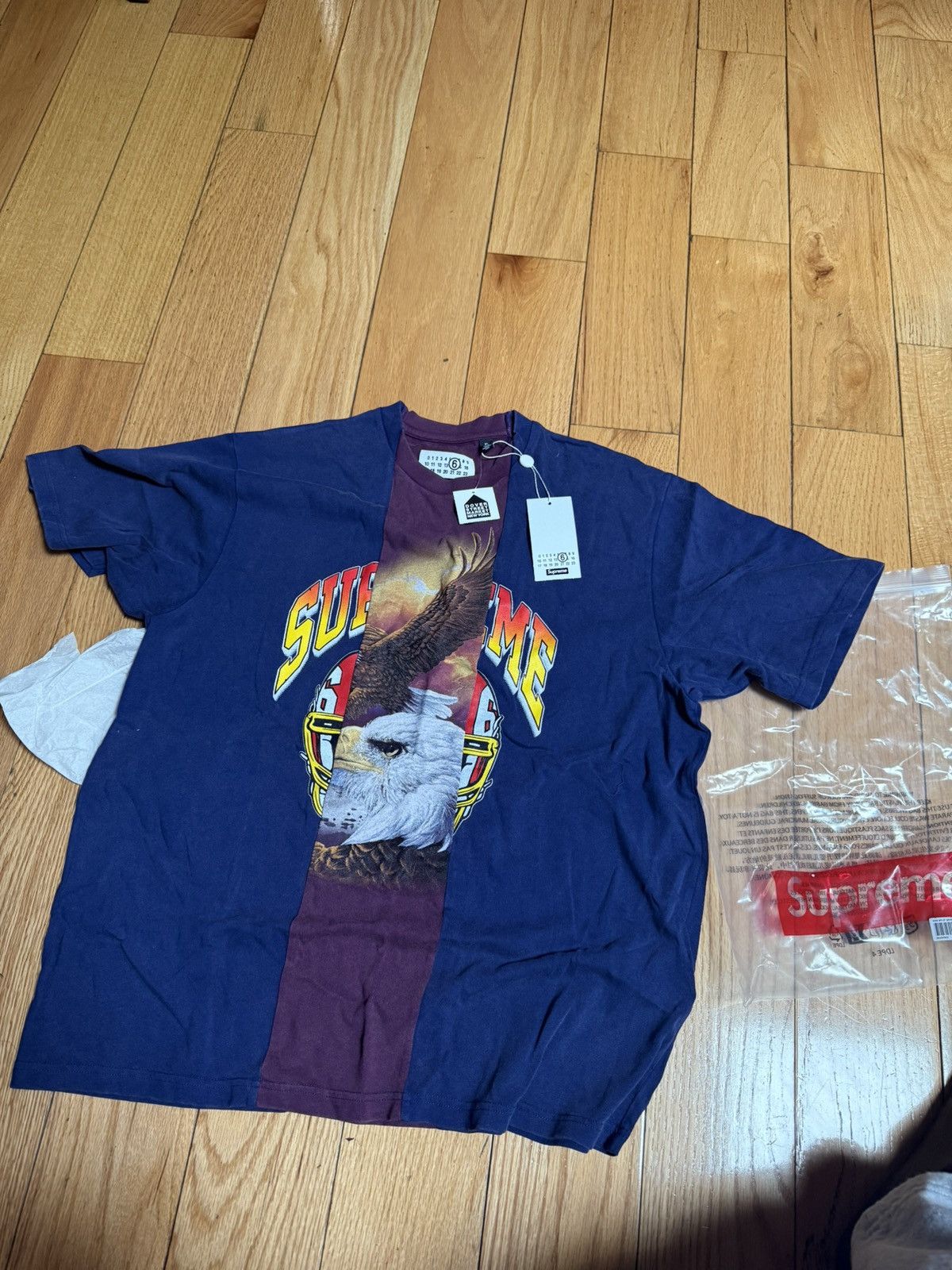 Maison Margiela × Supreme Supreme MM6 Margiela Split Top Tee XXL