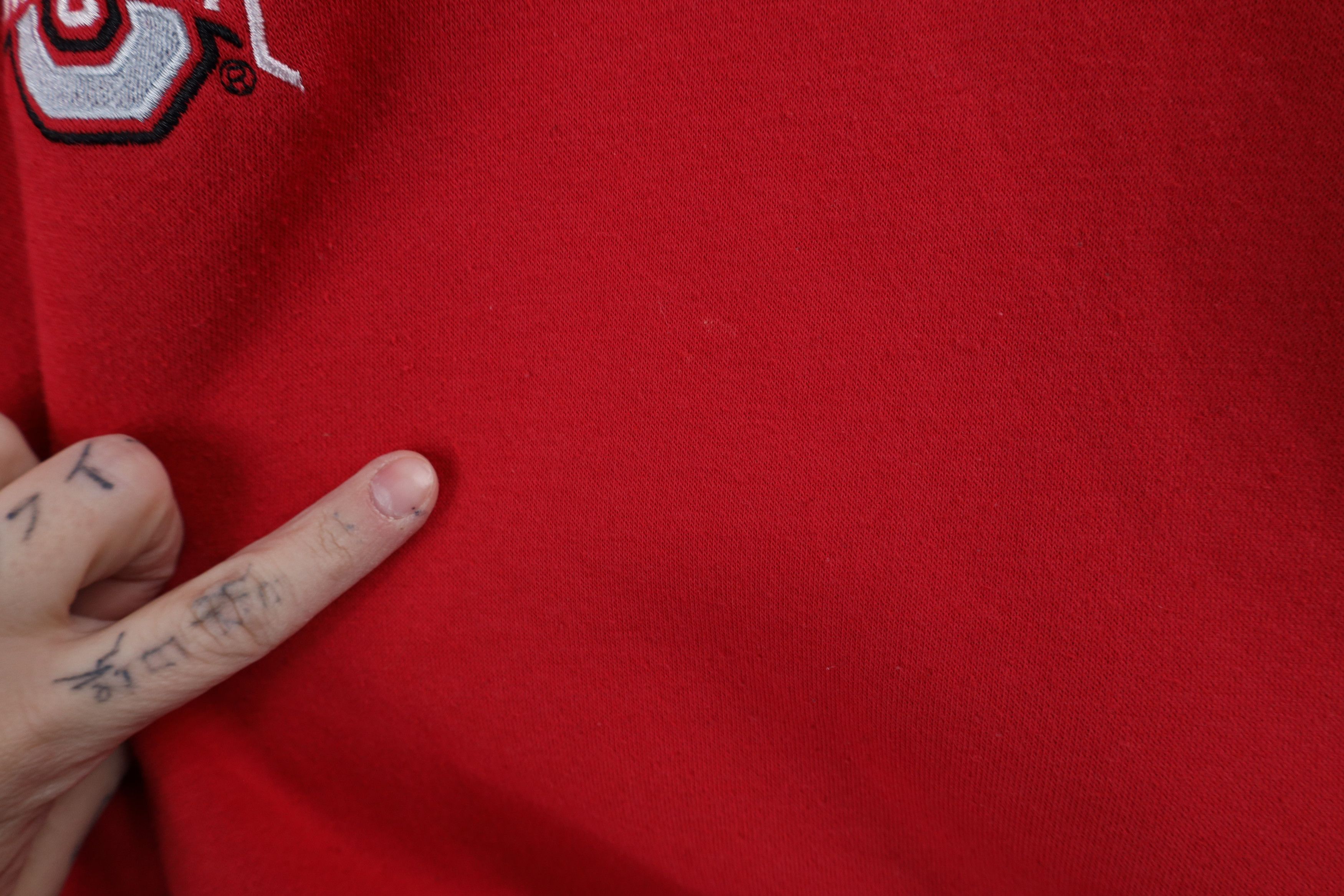 Champion × Vintage Vintage Champion Ohio State University Football Hoodie Red Size US XL / EU 56 / 4 - 10 Thumbnail