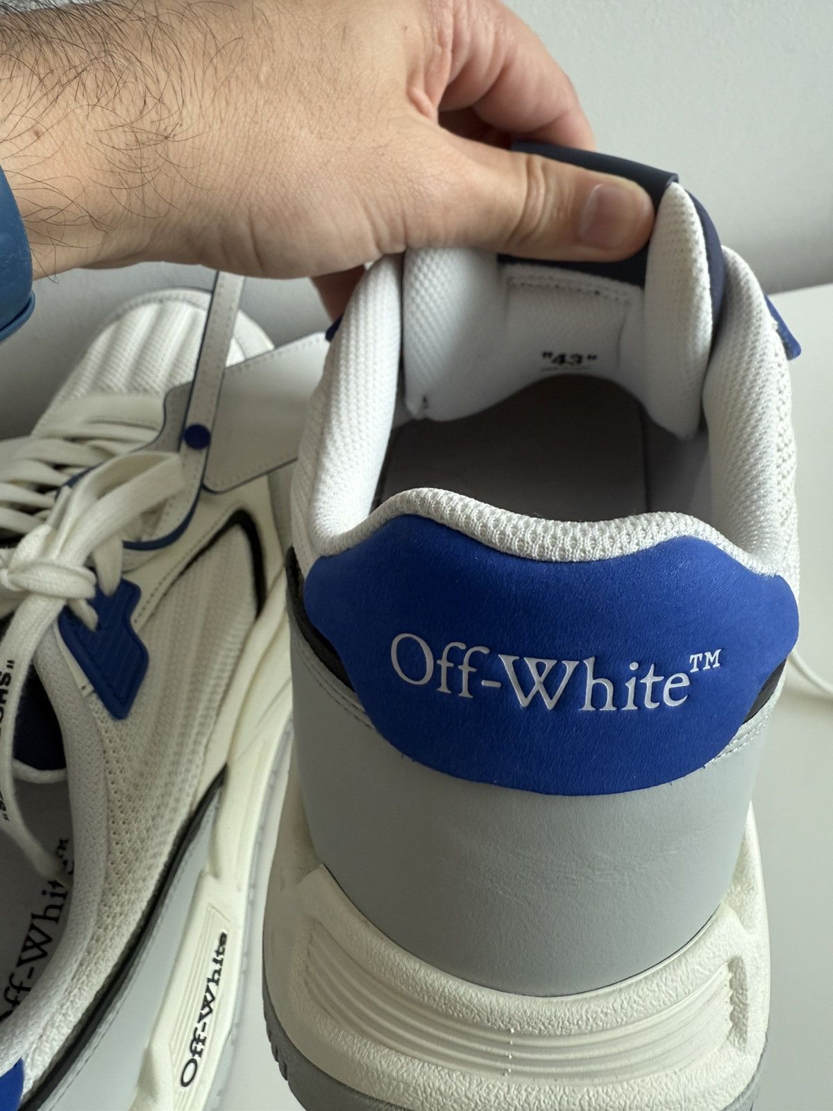 Off-White Off-White Kick Off Low Top Sneakers White Blue Size 43 EU Size US 10 / EU 43 - 12 Thumbnail