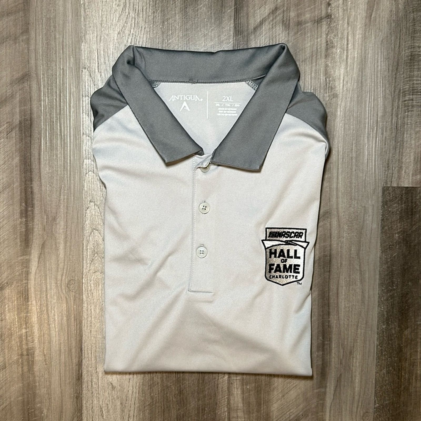 Antigua NASCAR Hall of Fame Charlotte Antigua Polo - 2XL Size US XXL / EU 58 / 5 - 1 Thumbnail