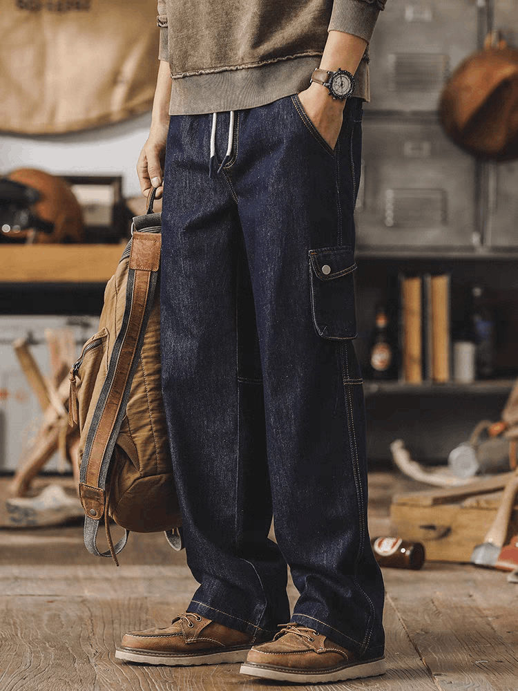 Japanese Brand × Vintage High Street Vintage Loose Jeans Blue Size US 32 / EU 48 - 3 Thumbnail