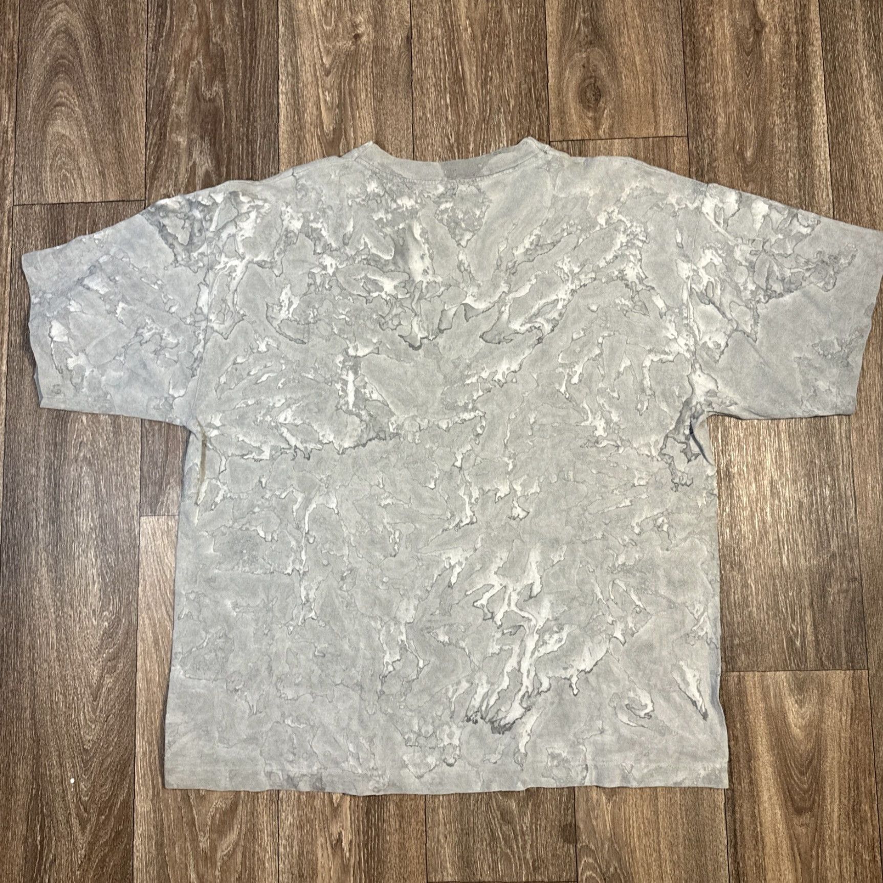 Vintage VINTAGE 90s Grey Tie-Dye T-Shirt Military Army History 2XL Men | Tie-Dye Shirt 90s Theme Size US XXL / EU 58 / 5 - 8 Thumbnail