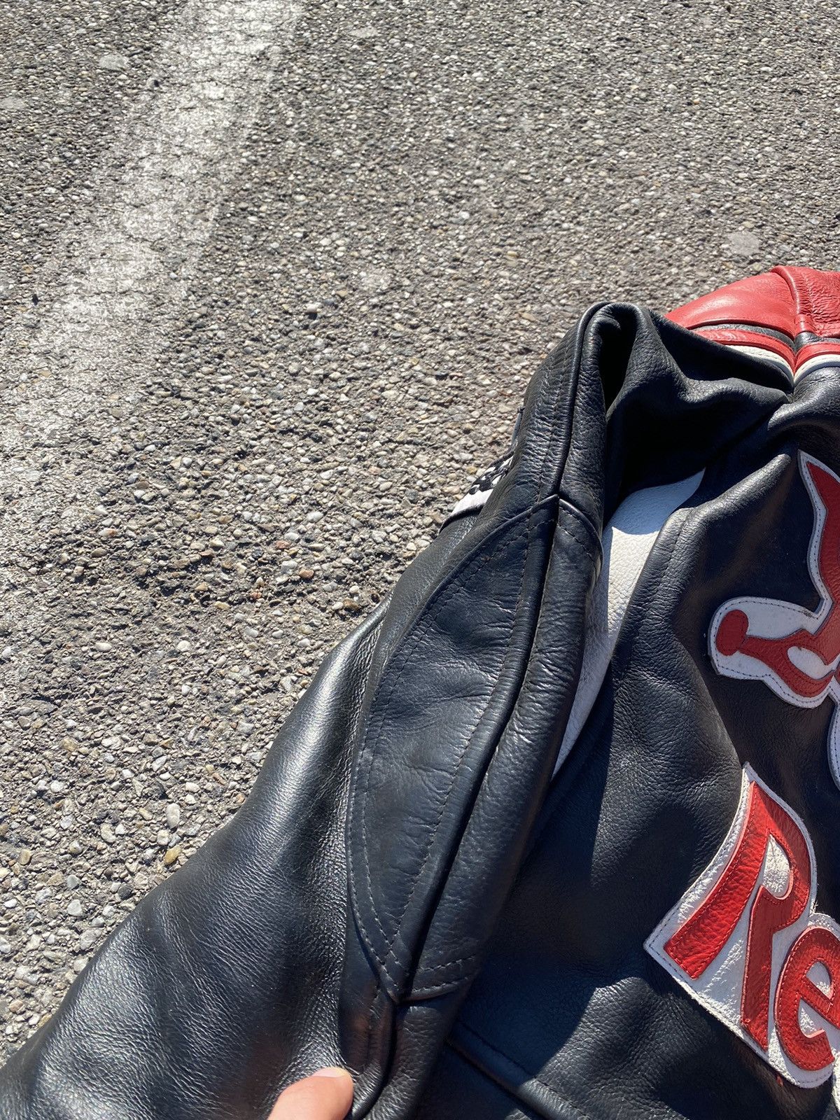 Red Bull × Vintage Vintage Red Bill Racing Leather Jacket Size US M / EU 48-50 / 2 - 25 Thumbnail