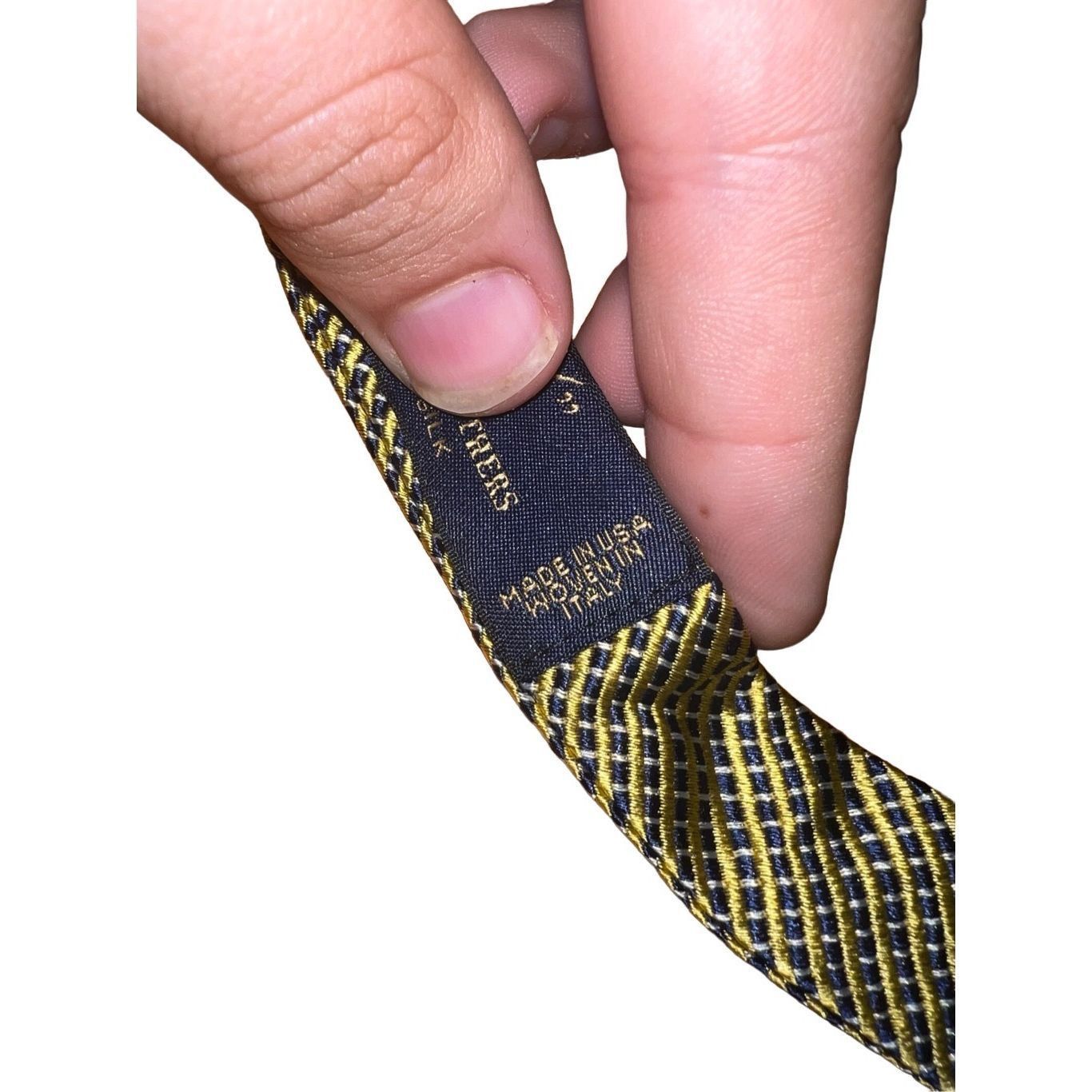 Brooks Brothers Brooks Brothers Golden Polkadot Handmade 100% Silk Bow Tie Size ONE SIZE - 3 Thumbnail