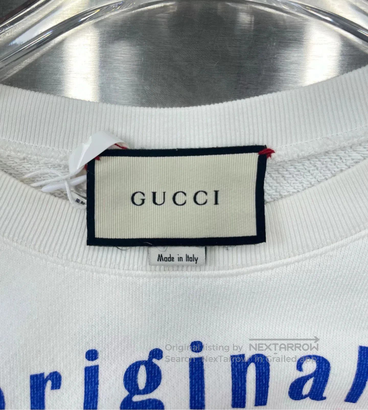 Gucci Gucci Bear Logo Sweatshirt in White. Size XXS / US 00 / IT 34 - 3 Thumbnail