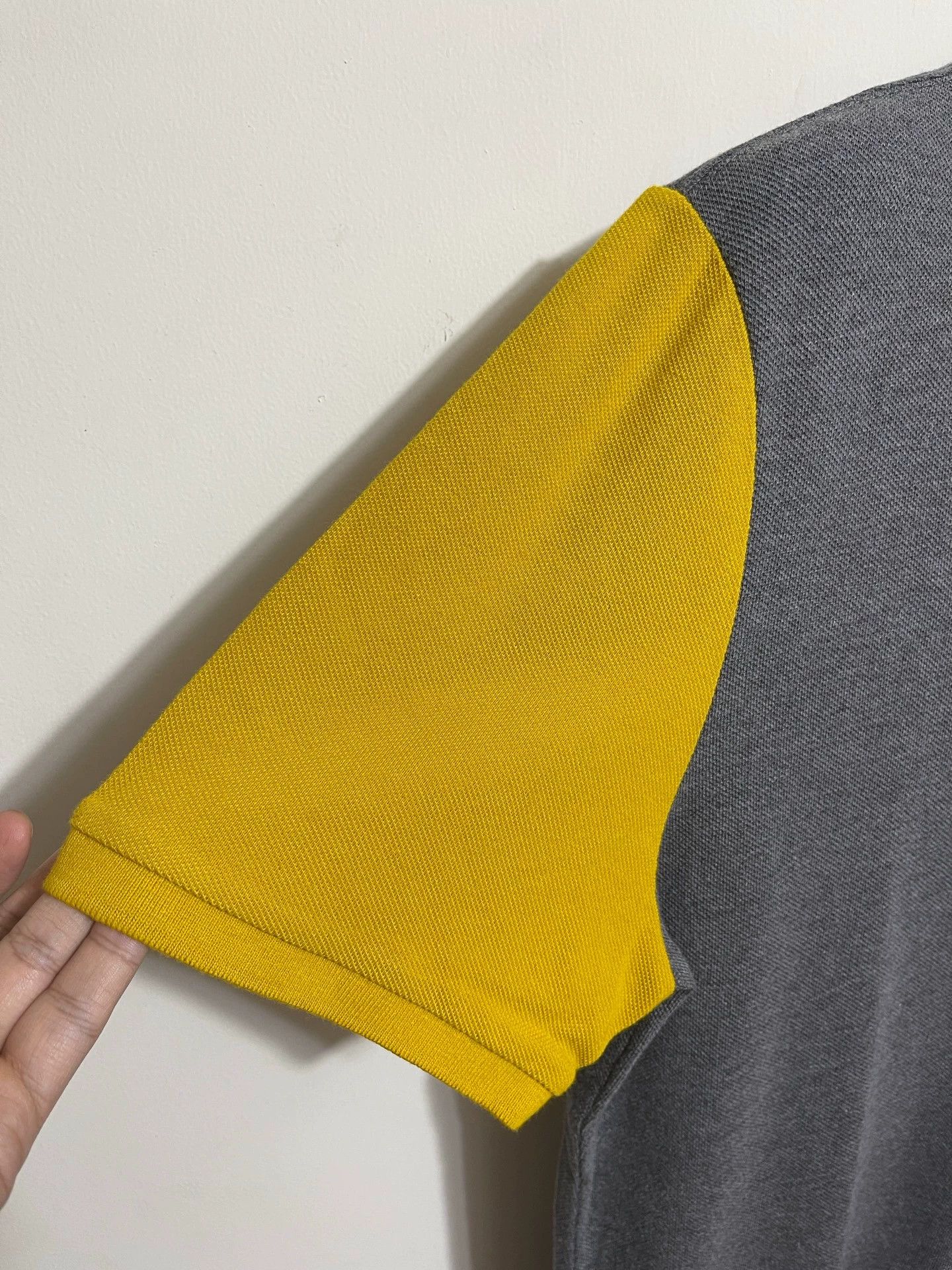Burberry Burberry Slim Pique Polo XL Blue/Yellow Sleeves Size US XL / EU 56 / 4 - 4 Thumbnail