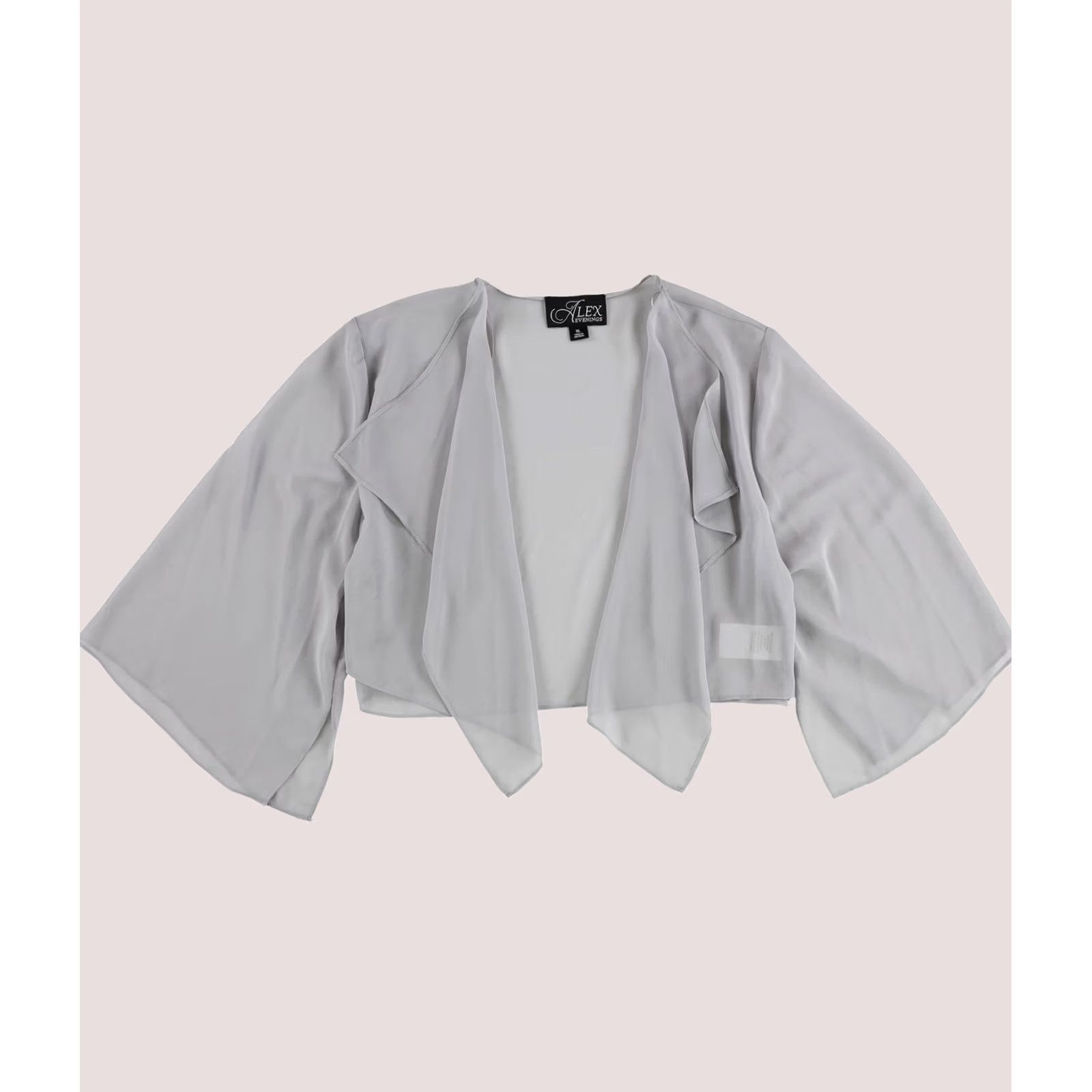Alex Evenings Alex Evenings Womens Shrug Jacket silver S Size S / US 4 / IT 40 - 1 Thumbnail