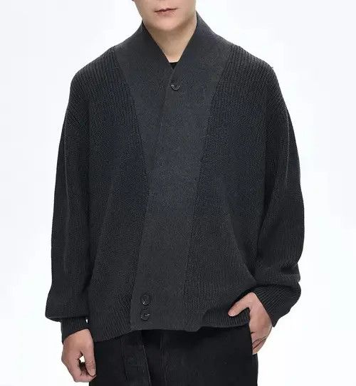 VIBE Cleanfit retro fashion wrap knit cardigan knitwear Size US XXL / EU 58 / 5 - 5 Thumbnail